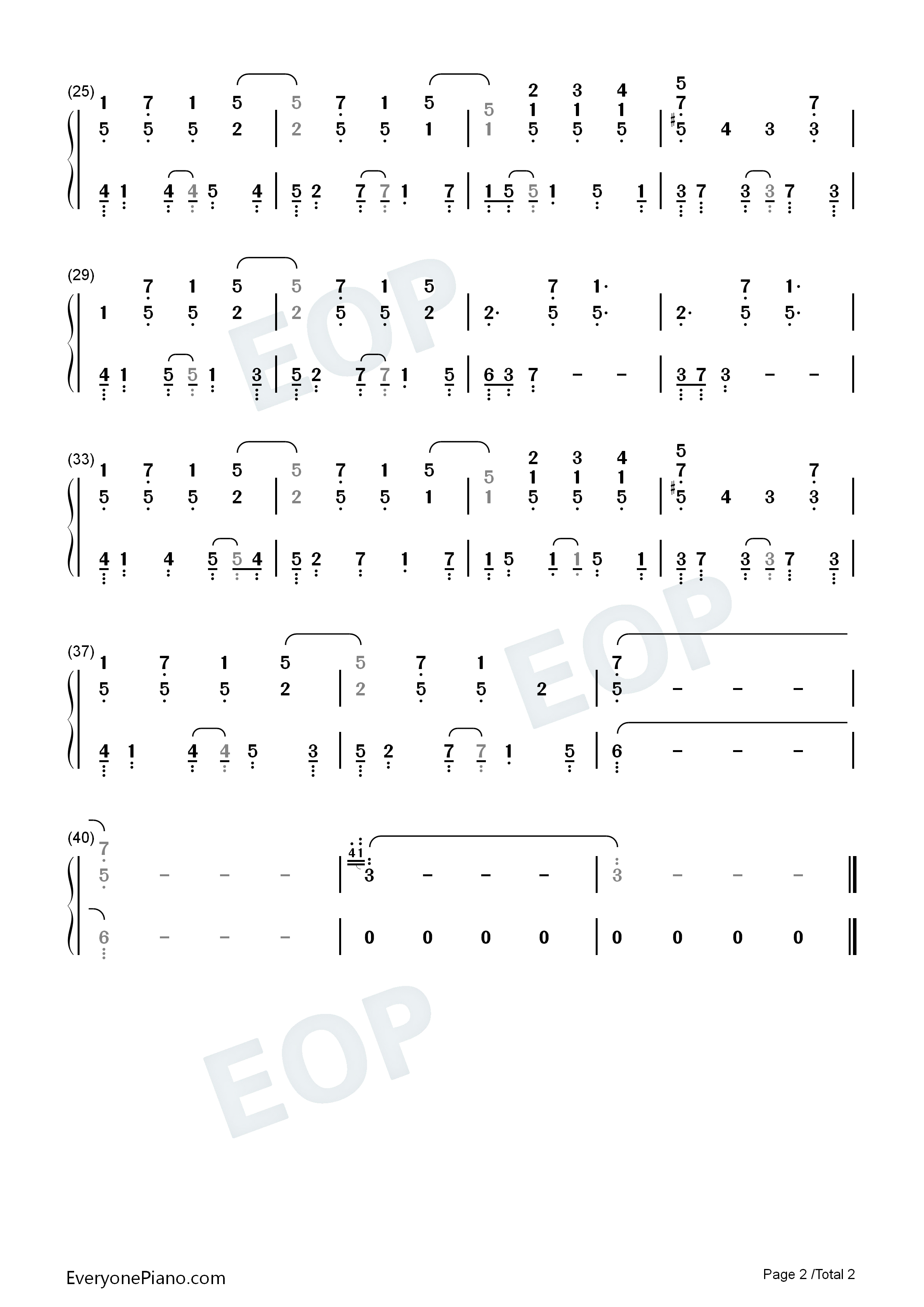 悲伤钢琴简谱_Ryo演唱