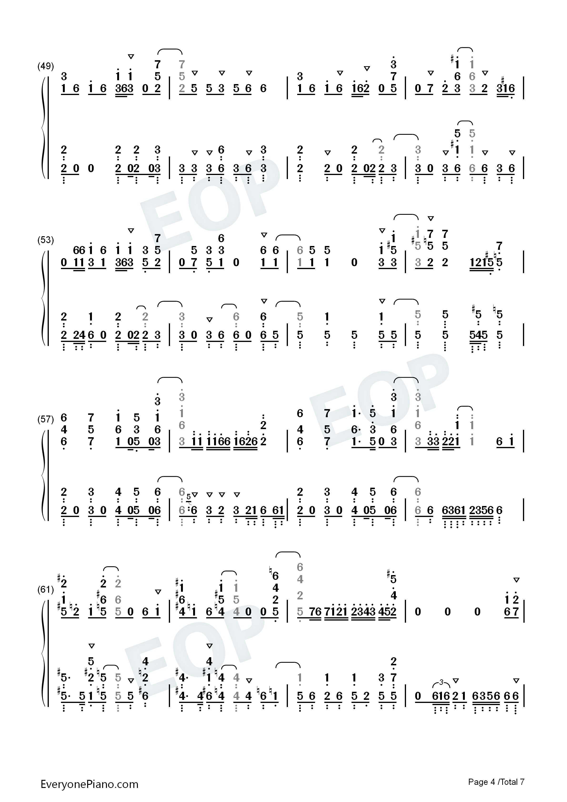 Love钢琴简谱_雨宫天演唱