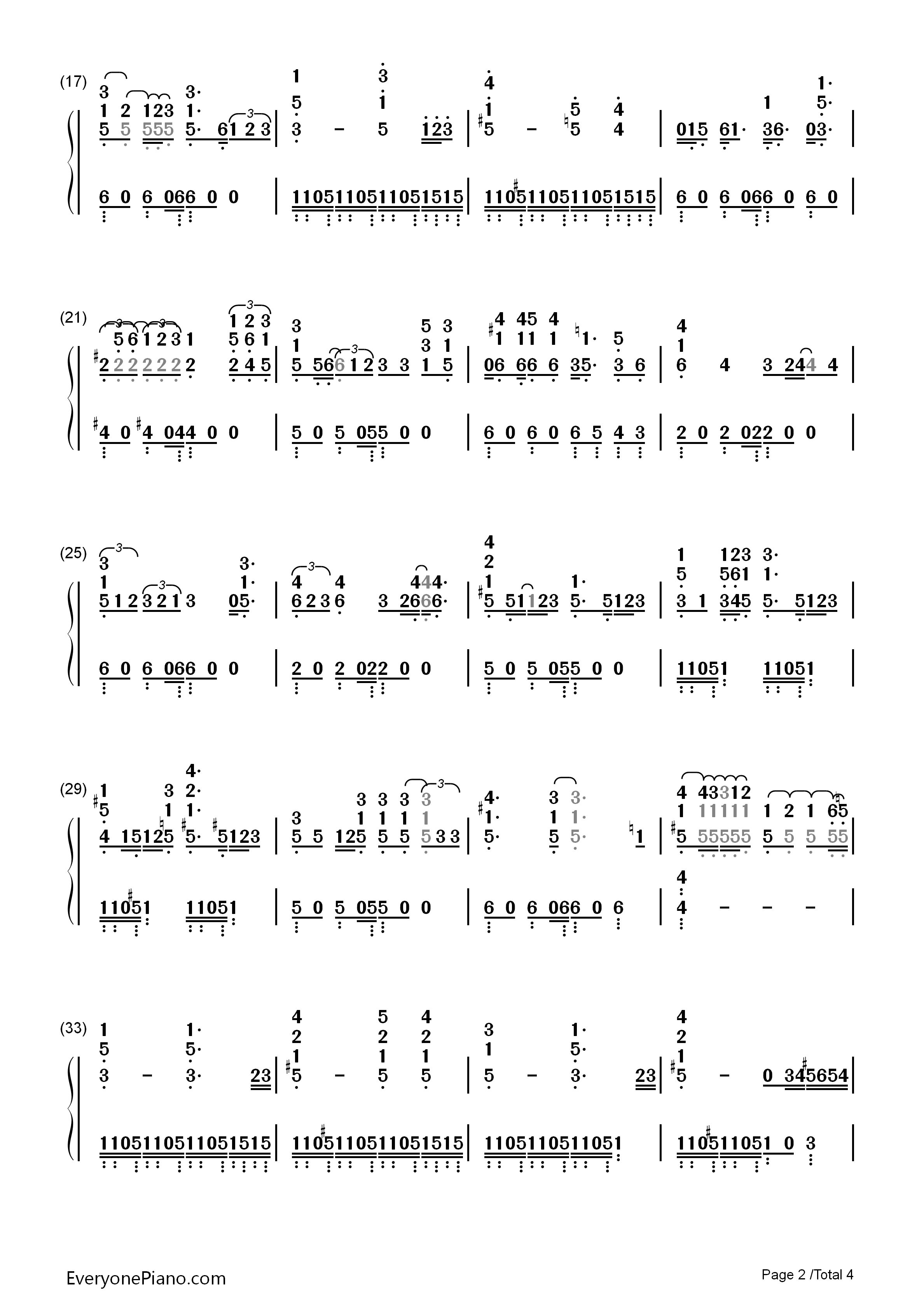 If_I_Was_Your_Woman/Walk_On_By钢琴简谱_Alicia_Keys演唱