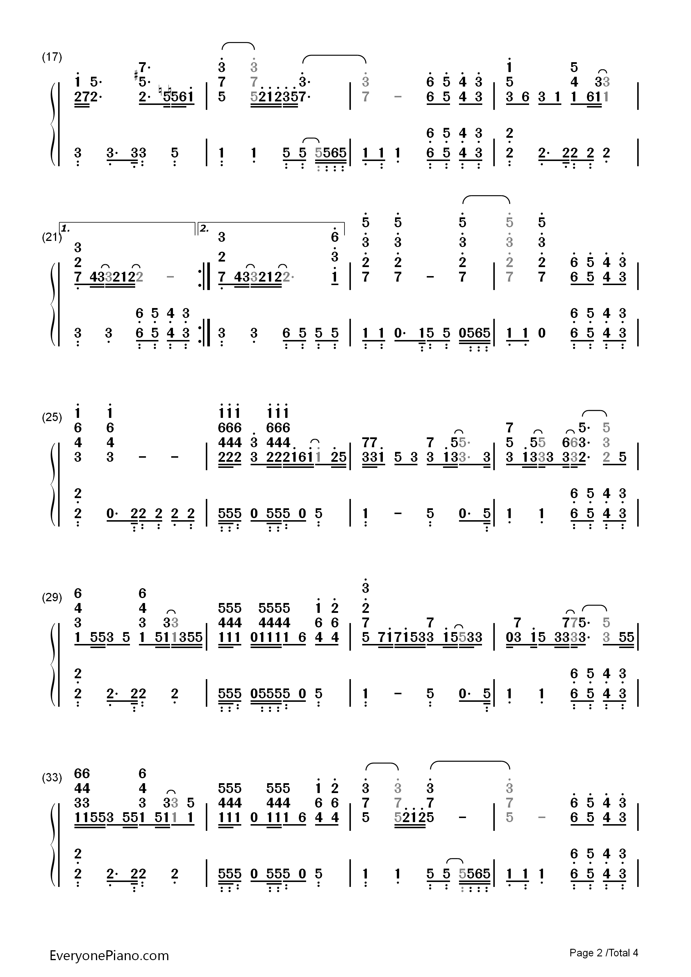 You_Don't_Know_My_Name钢琴简谱_Alicia_Keys演唱