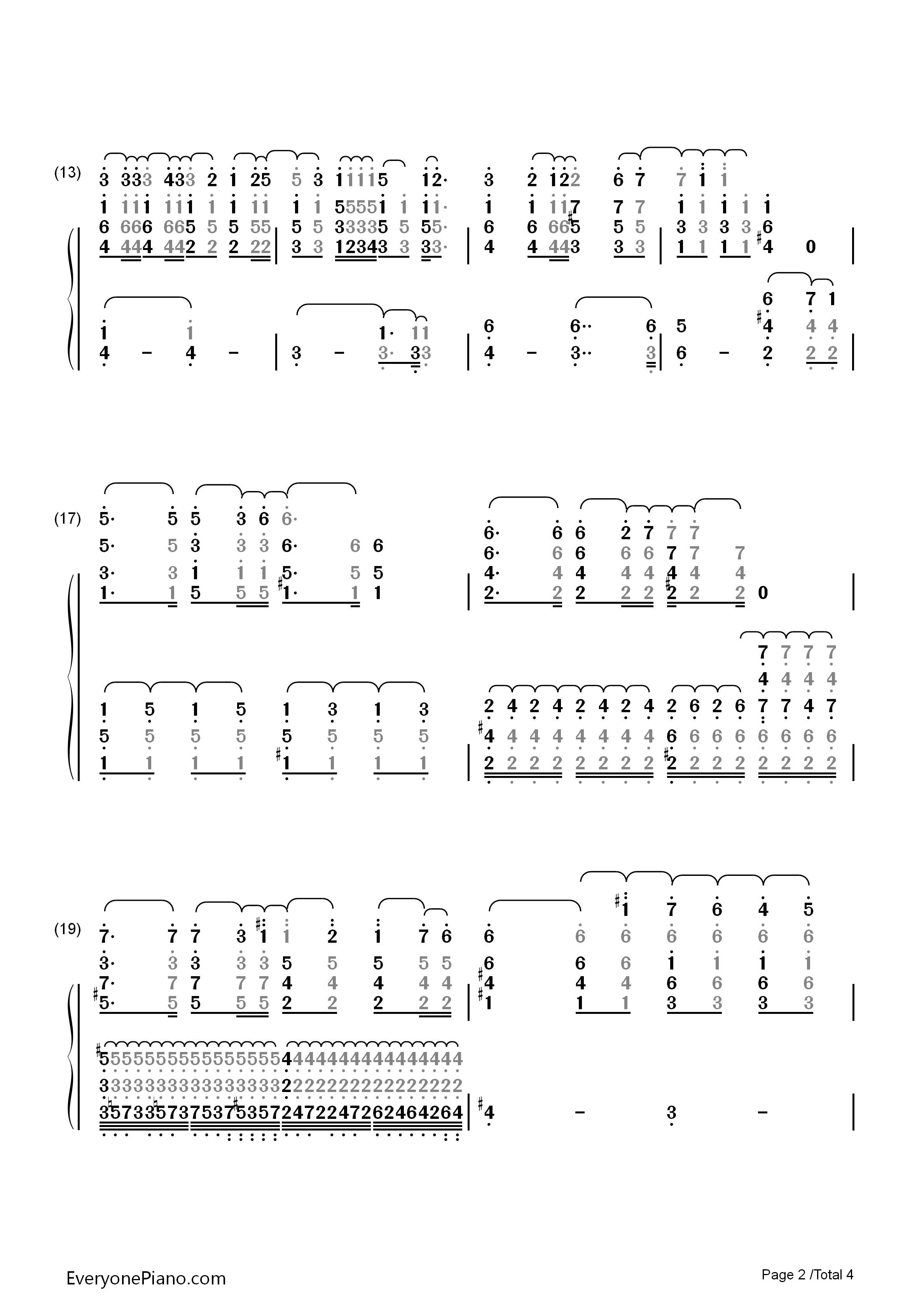 Gravity钢琴简谱_坂本真绫演唱