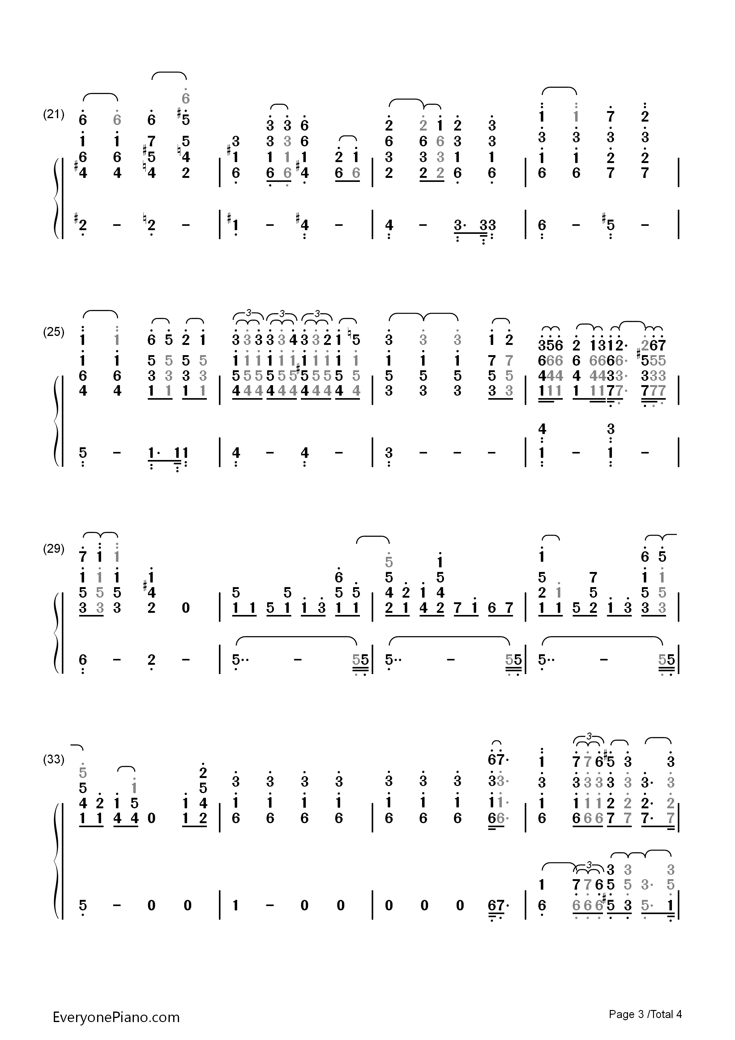 Gravity钢琴简谱_坂本真绫演唱
