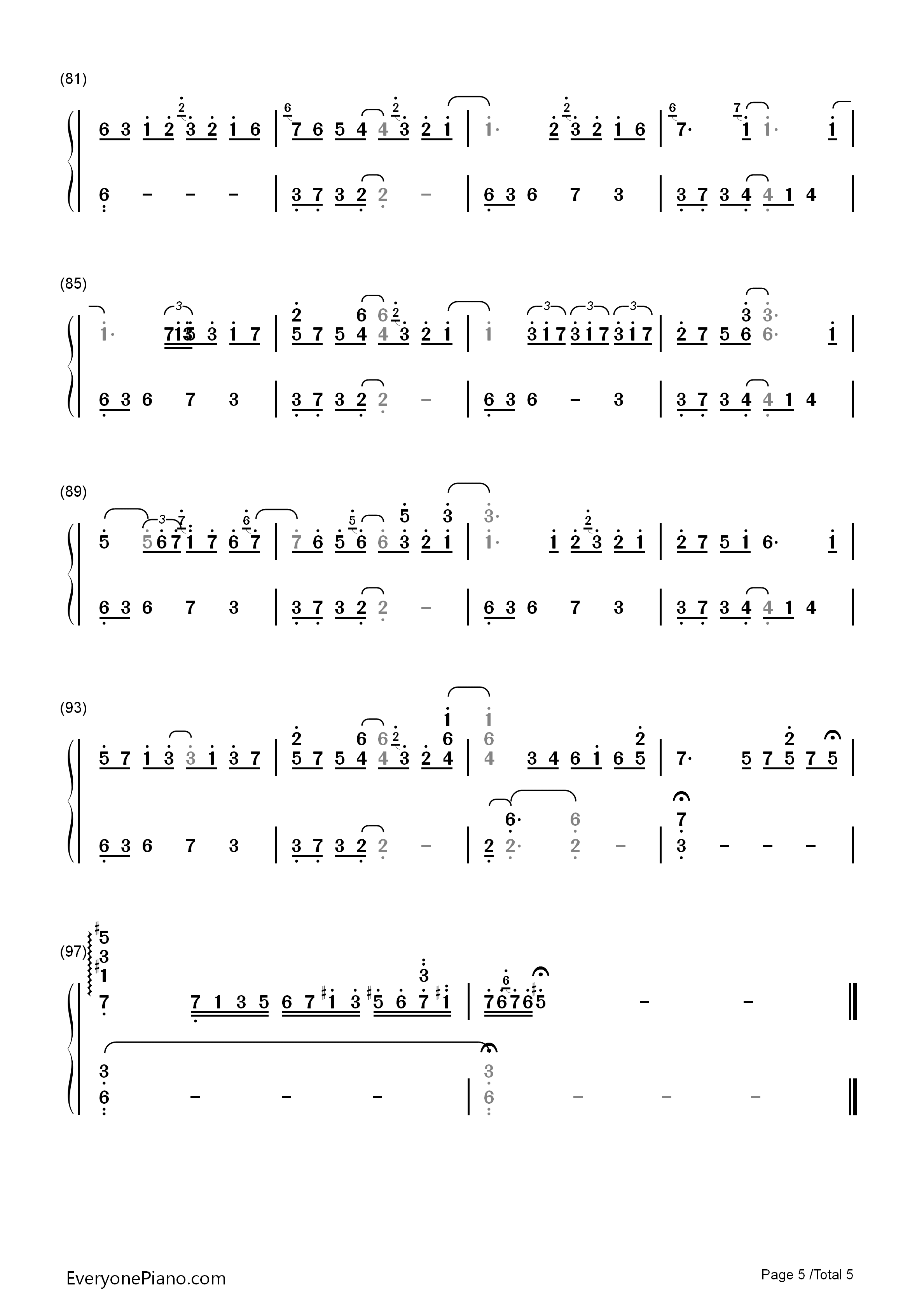 Diary钢琴简谱_Alicia_Keys演唱