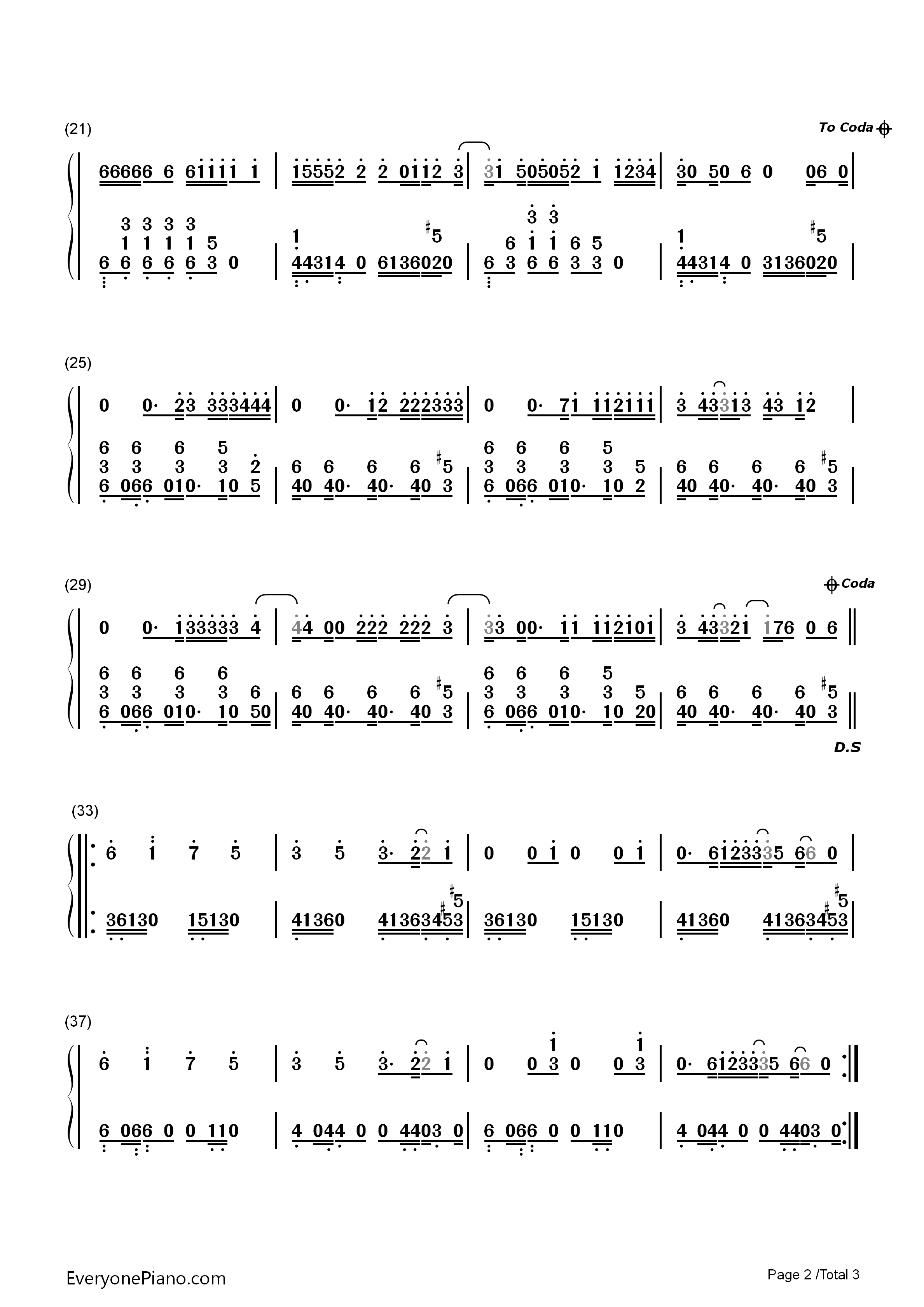 Grade_8钢琴简谱_Ed_Sheeran演唱