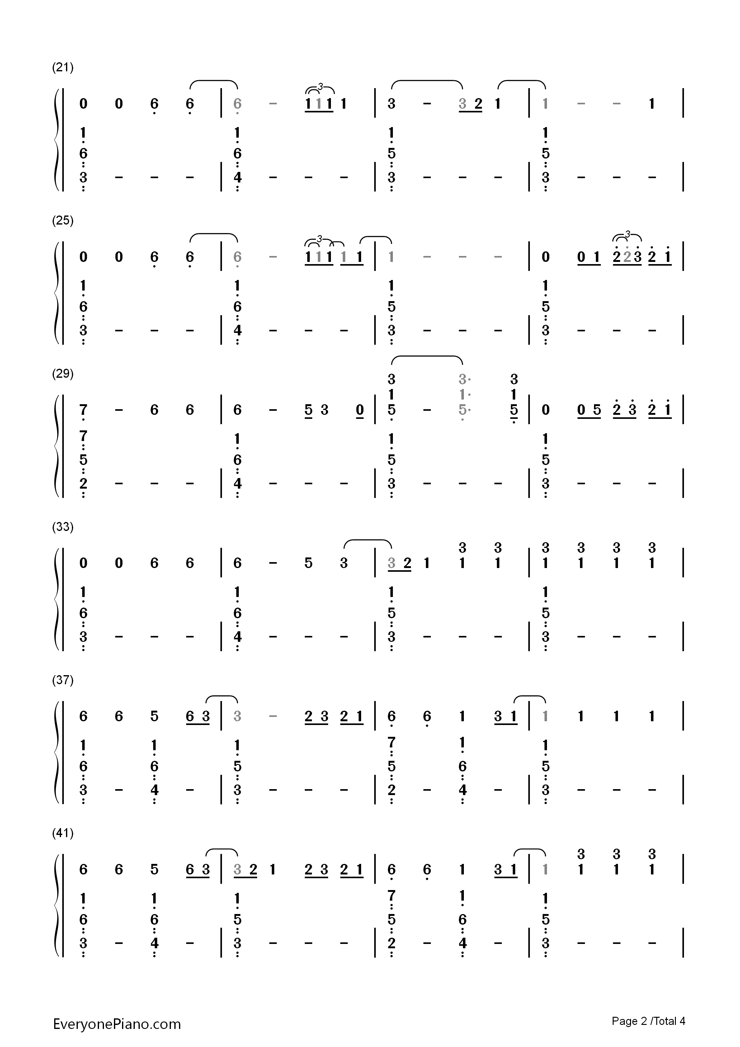 Ophelia钢琴简谱_The_Lumineers演唱