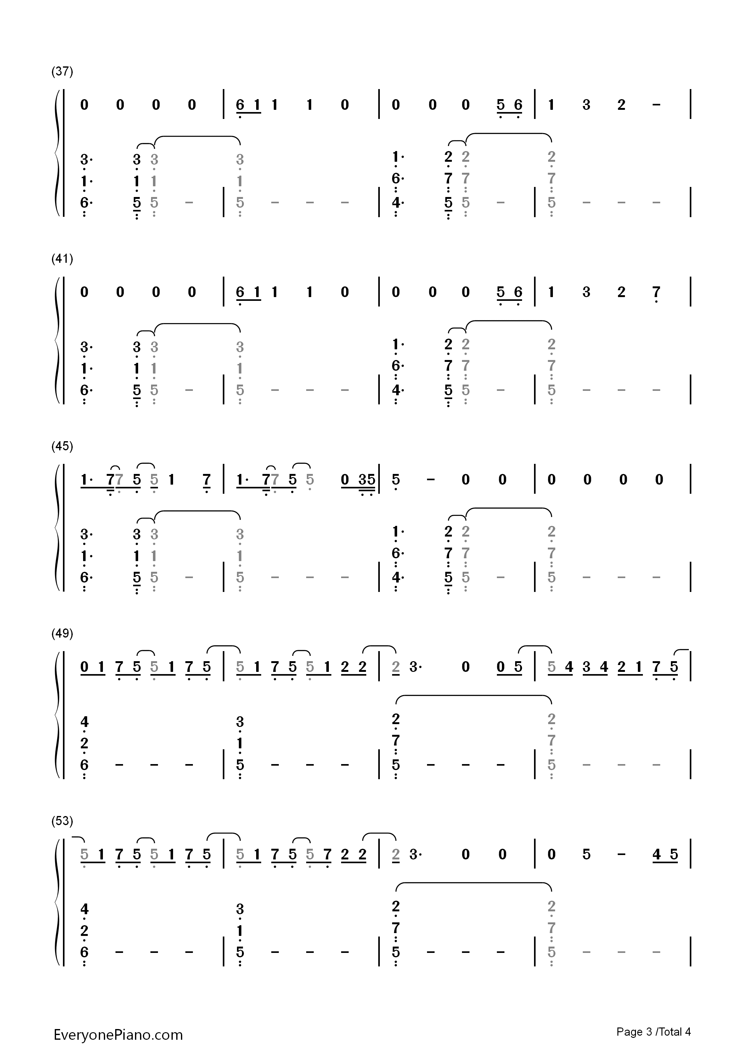 Body_Talk钢琴简谱_Foxes演唱