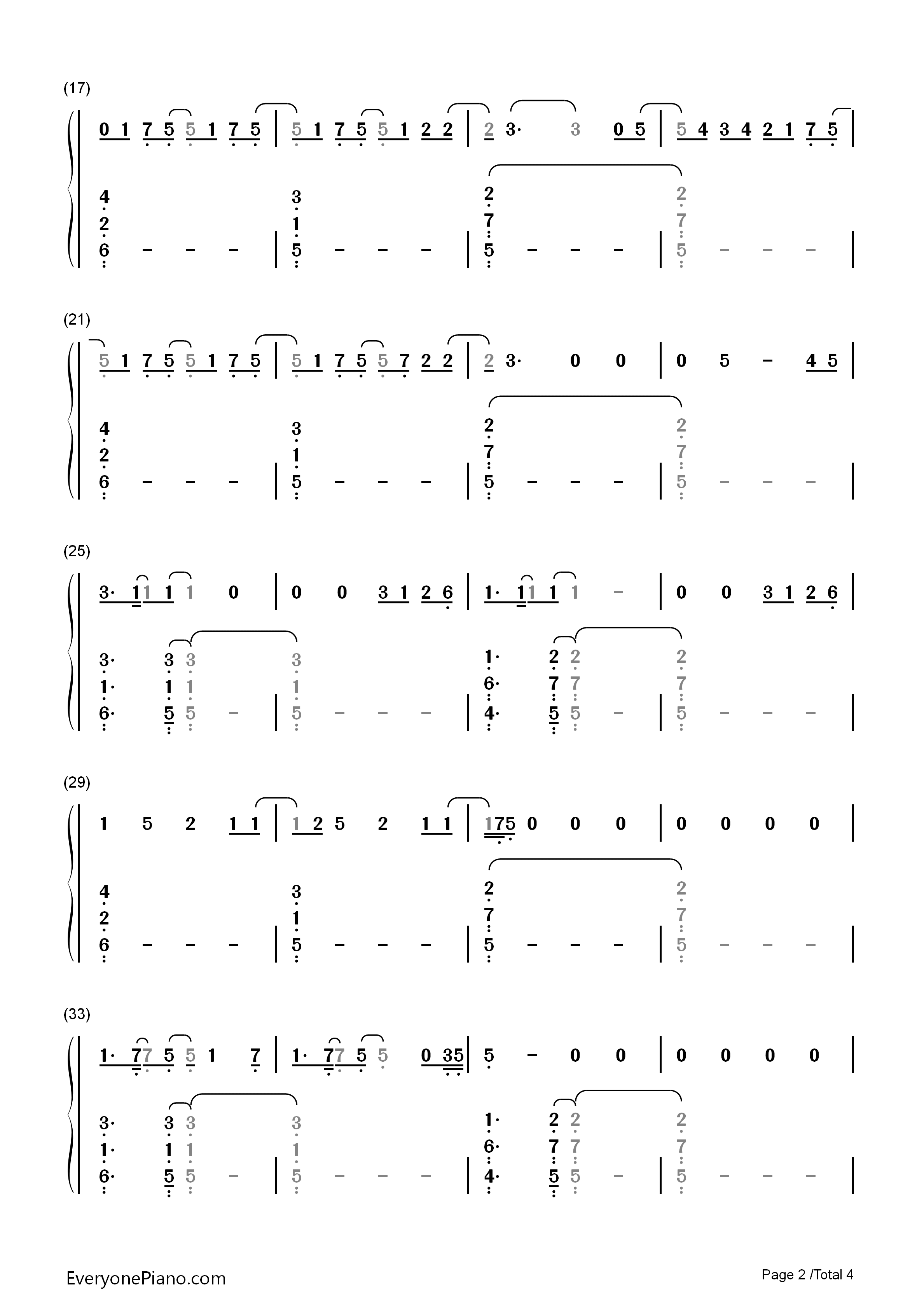 Body_Talk钢琴简谱_Foxes演唱