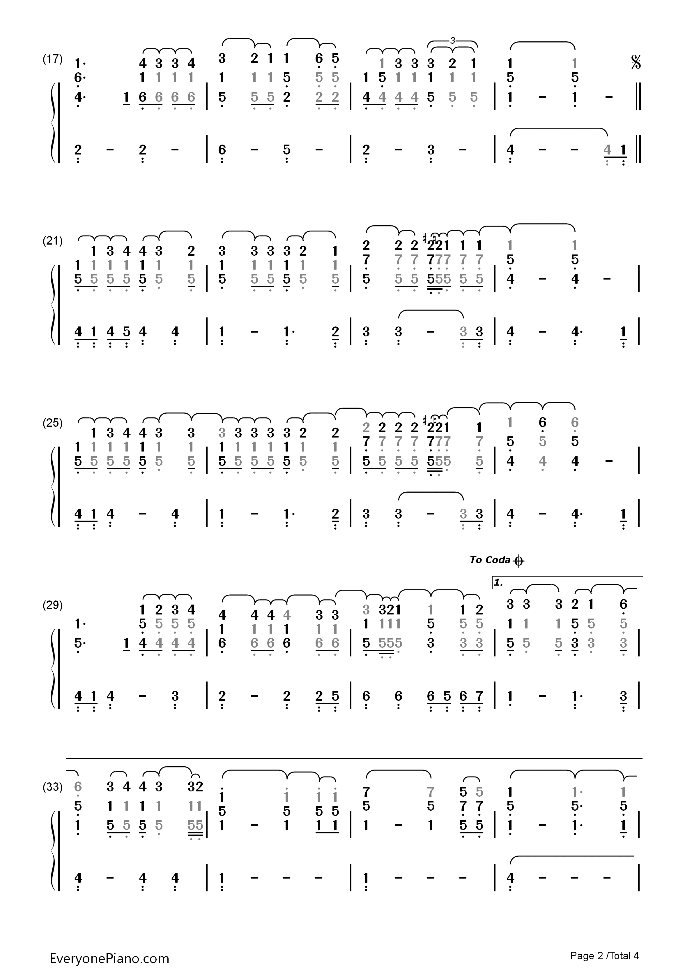 Breaking_Your_Own_Heart钢琴简谱_Kelly_Clarkson演唱