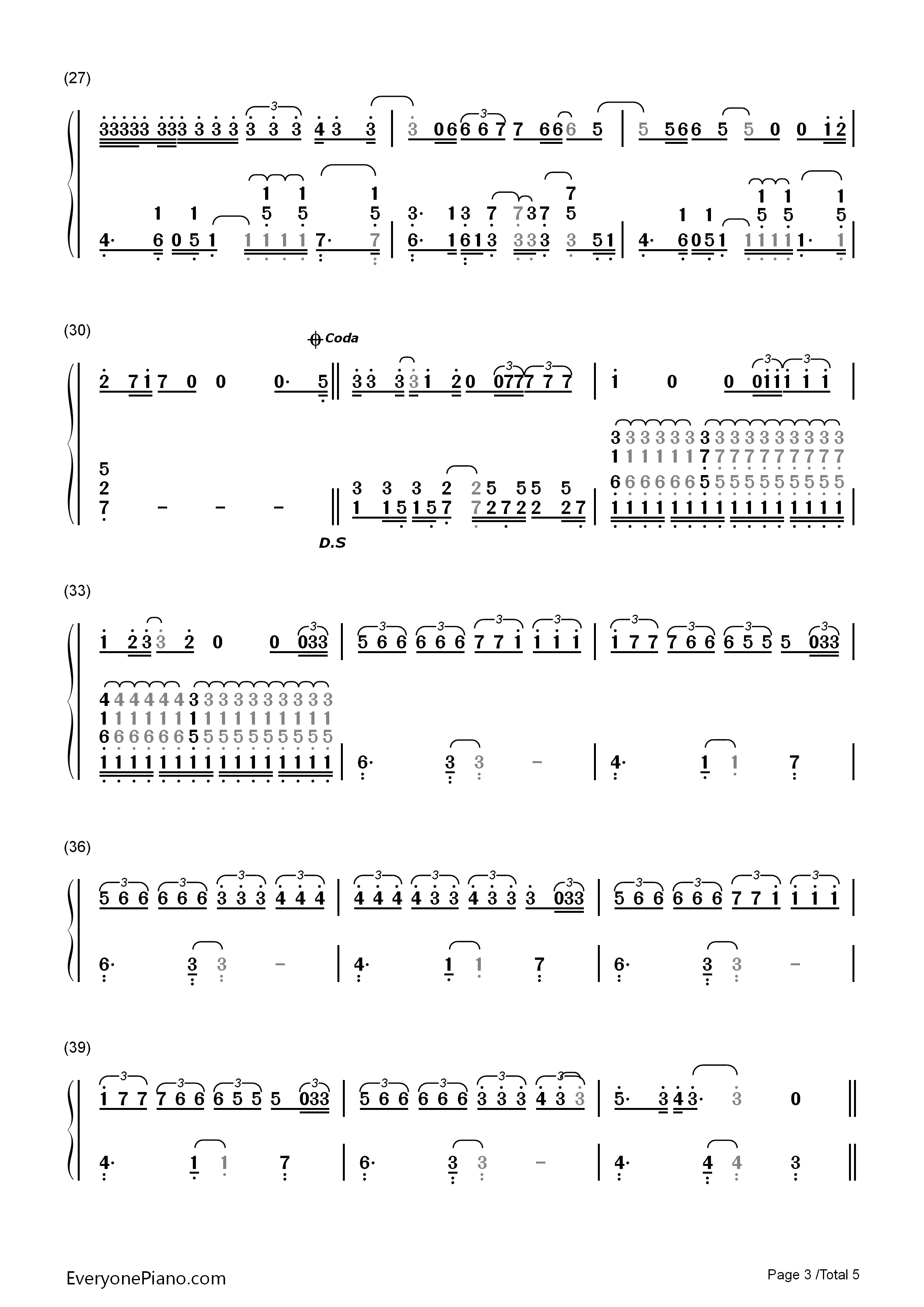 The_Weight钢琴简谱_Shawn_Mendes演唱