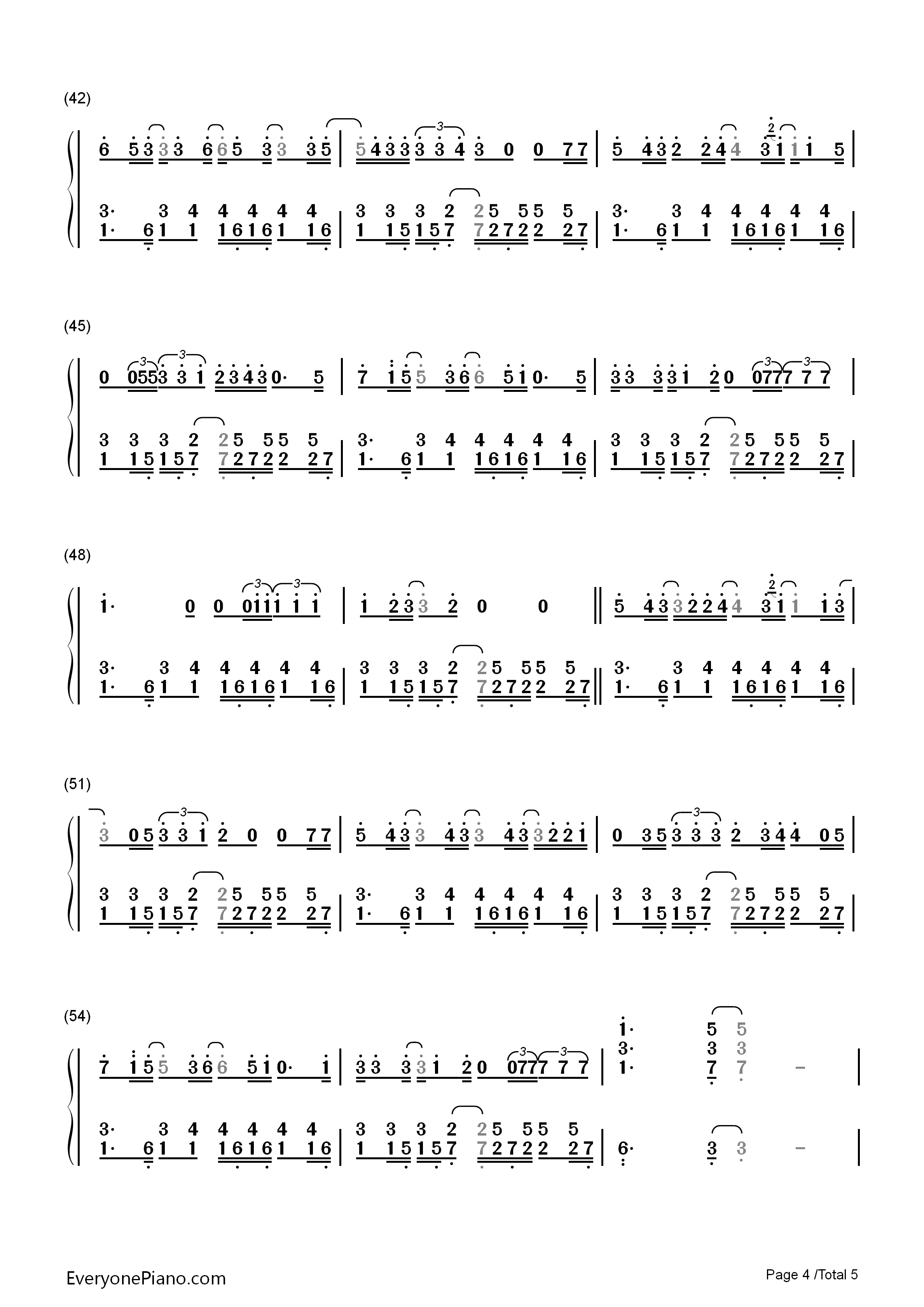 The_Weight钢琴简谱_Shawn_Mendes演唱