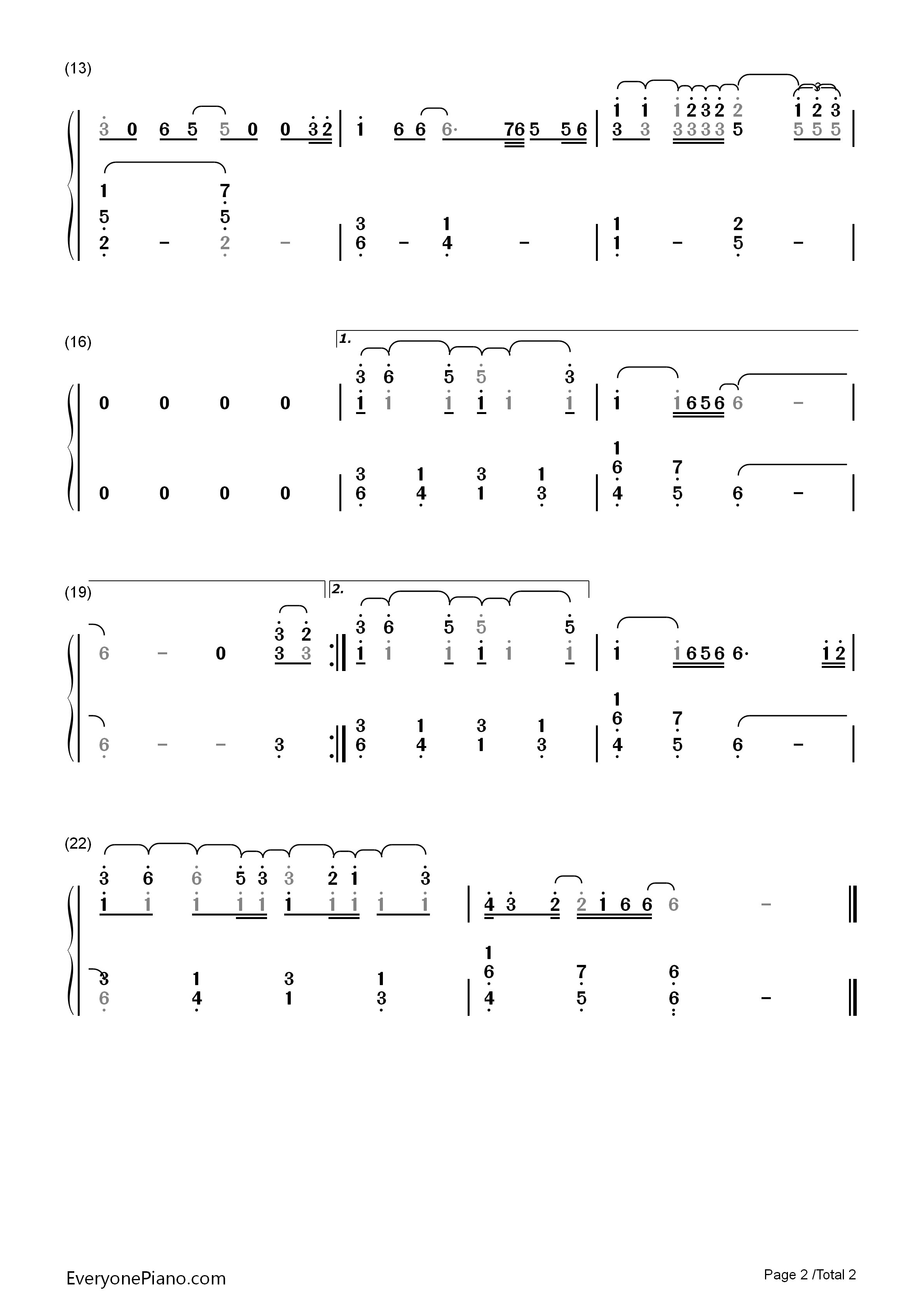 The_Parting_Glass钢琴简谱_Shawn_Mendes演唱