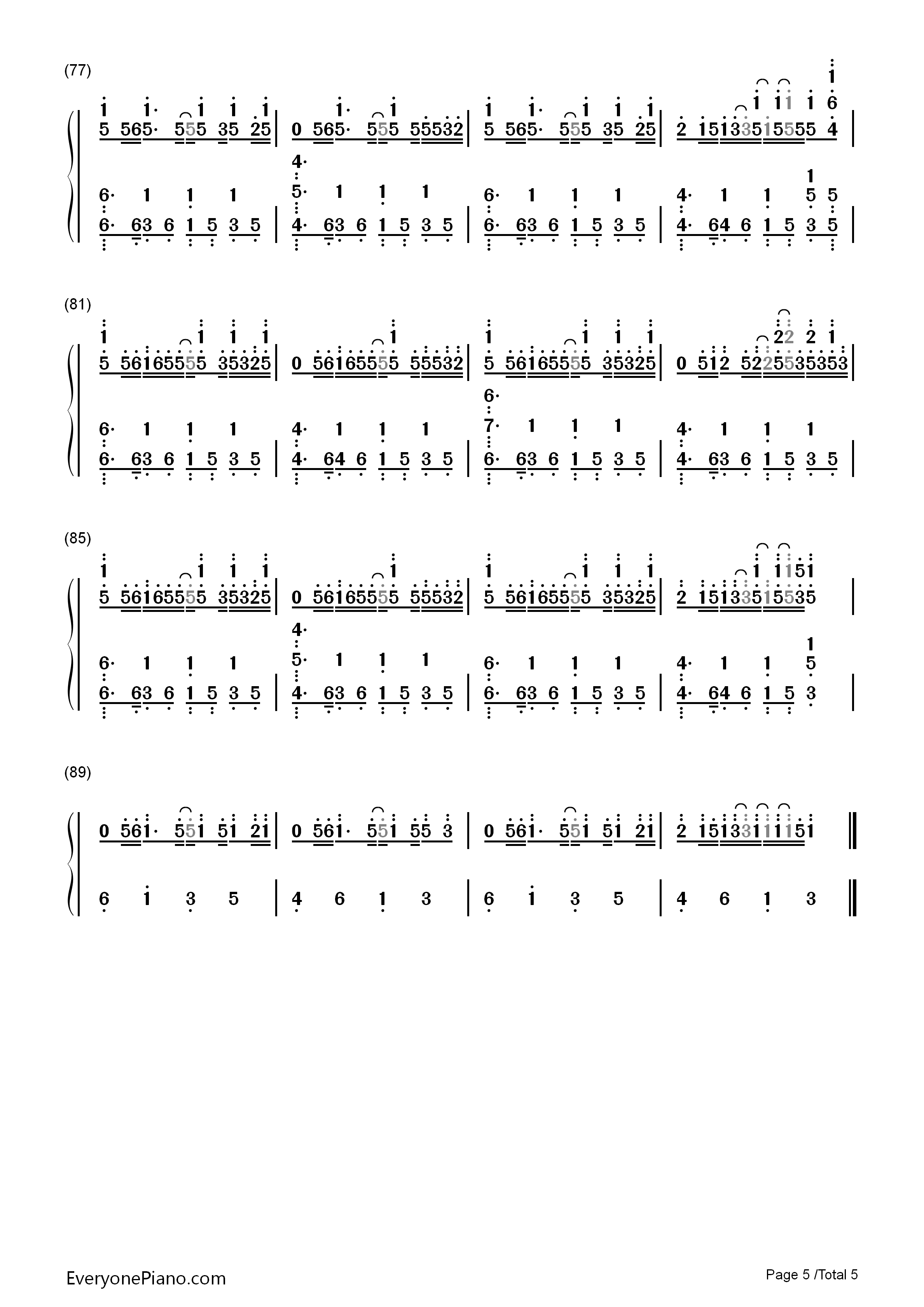 Stay钢琴简谱_Kygo演唱