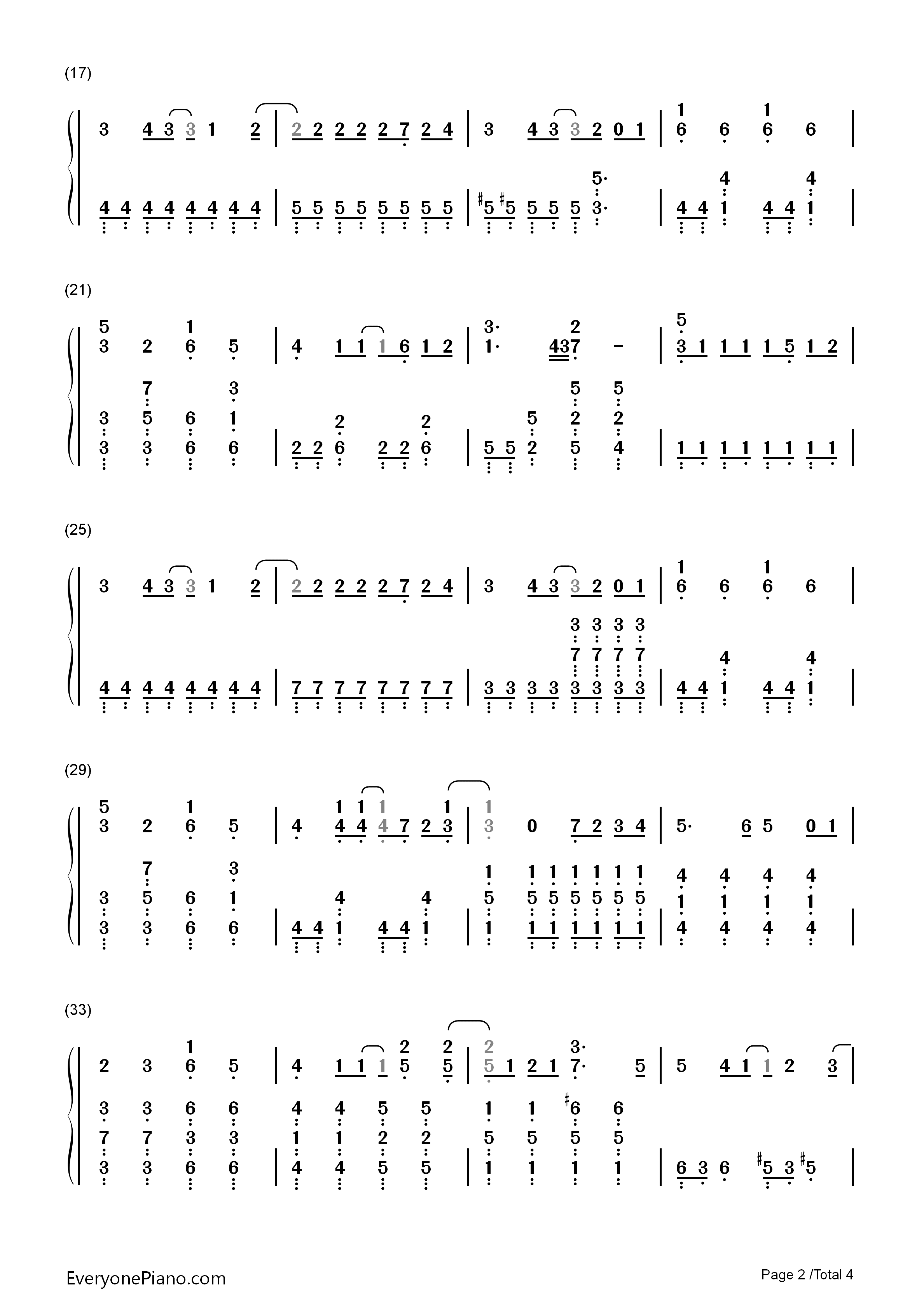 纯真Always钢琴简谱_田所梓演唱