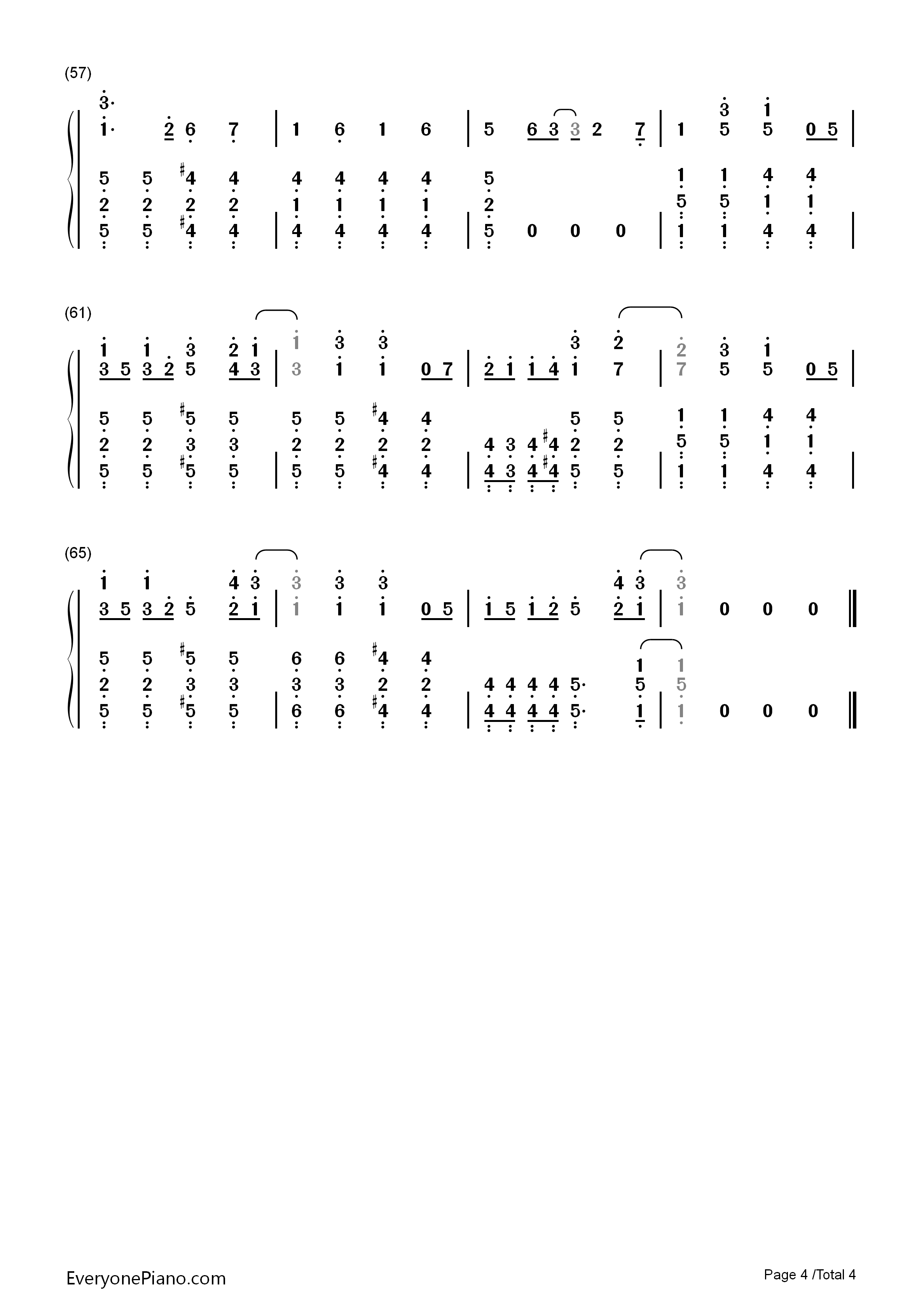 纯真Always钢琴简谱_田所梓演唱