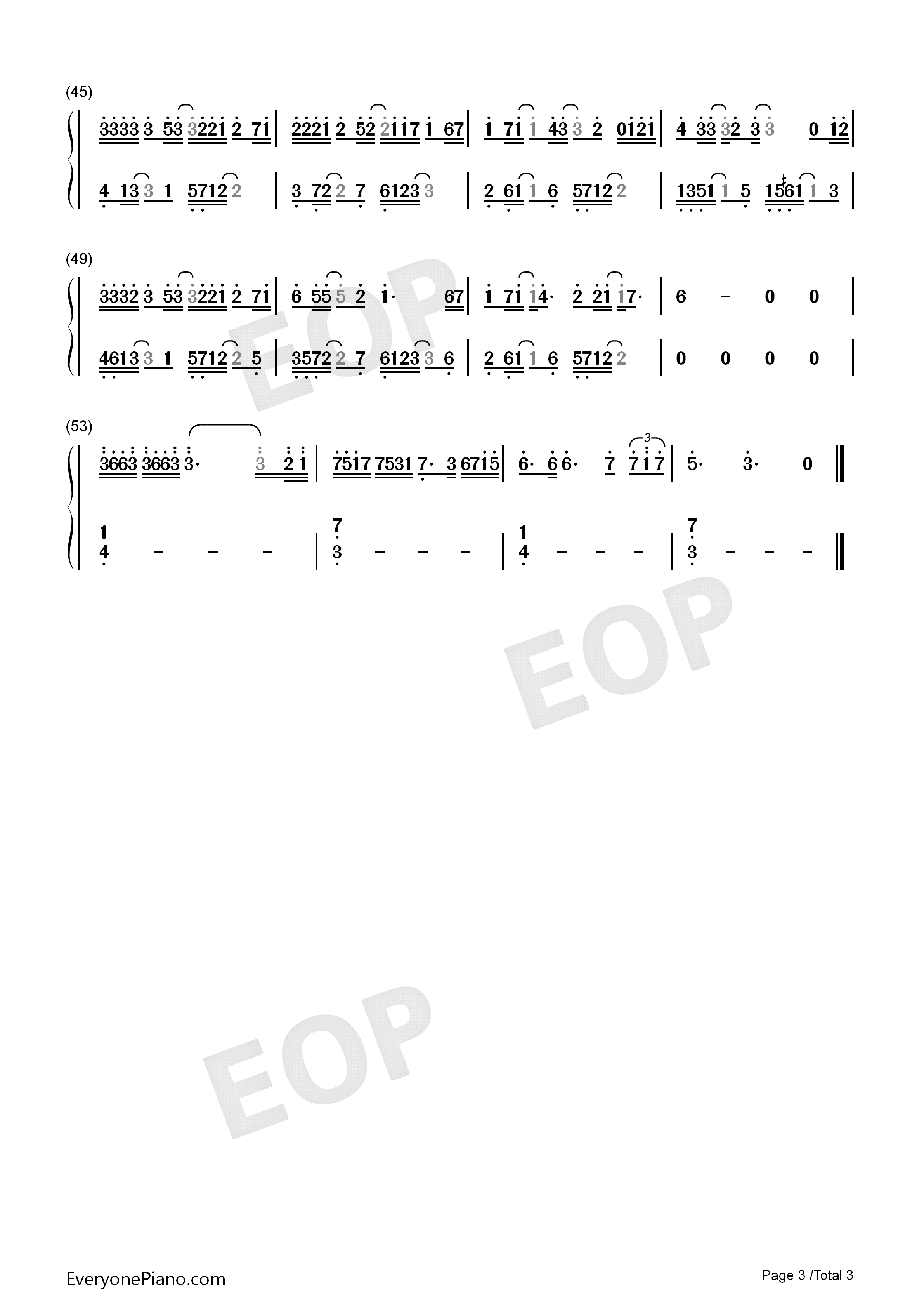 来不及说再见钢琴简谱_艾辰演唱