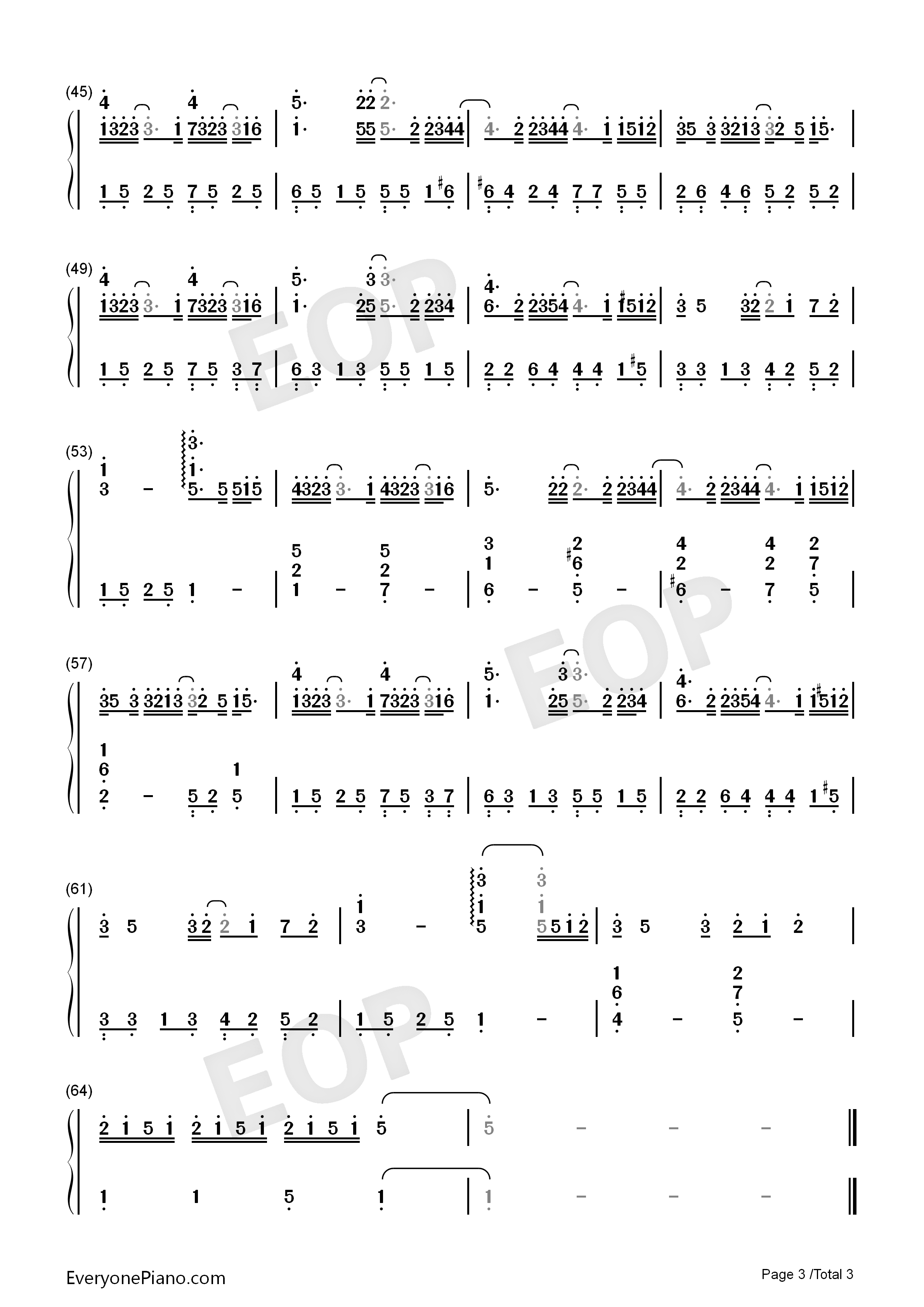 单向箭头钢琴简谱_双笙演唱