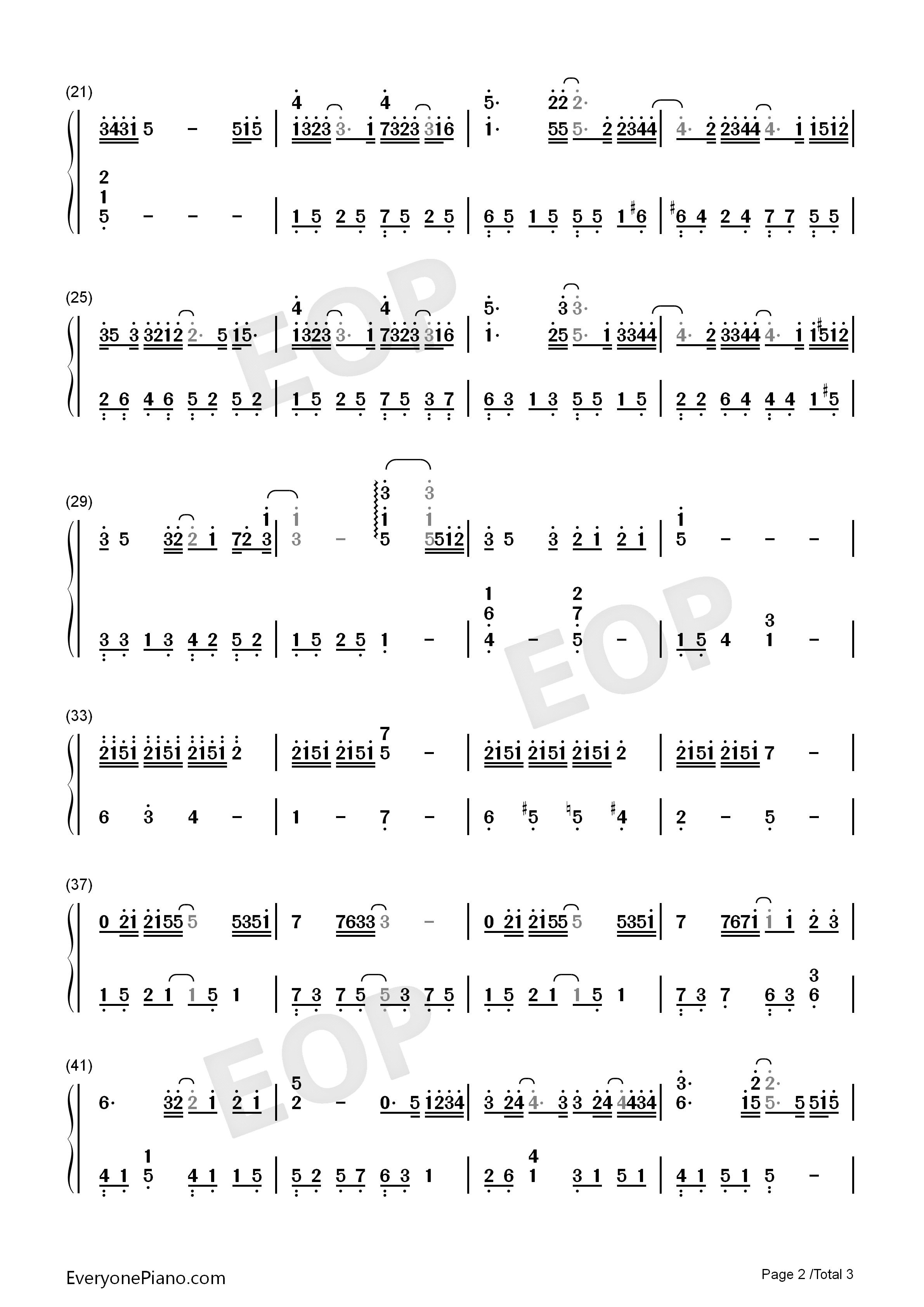 单向箭头钢琴简谱_双笙演唱