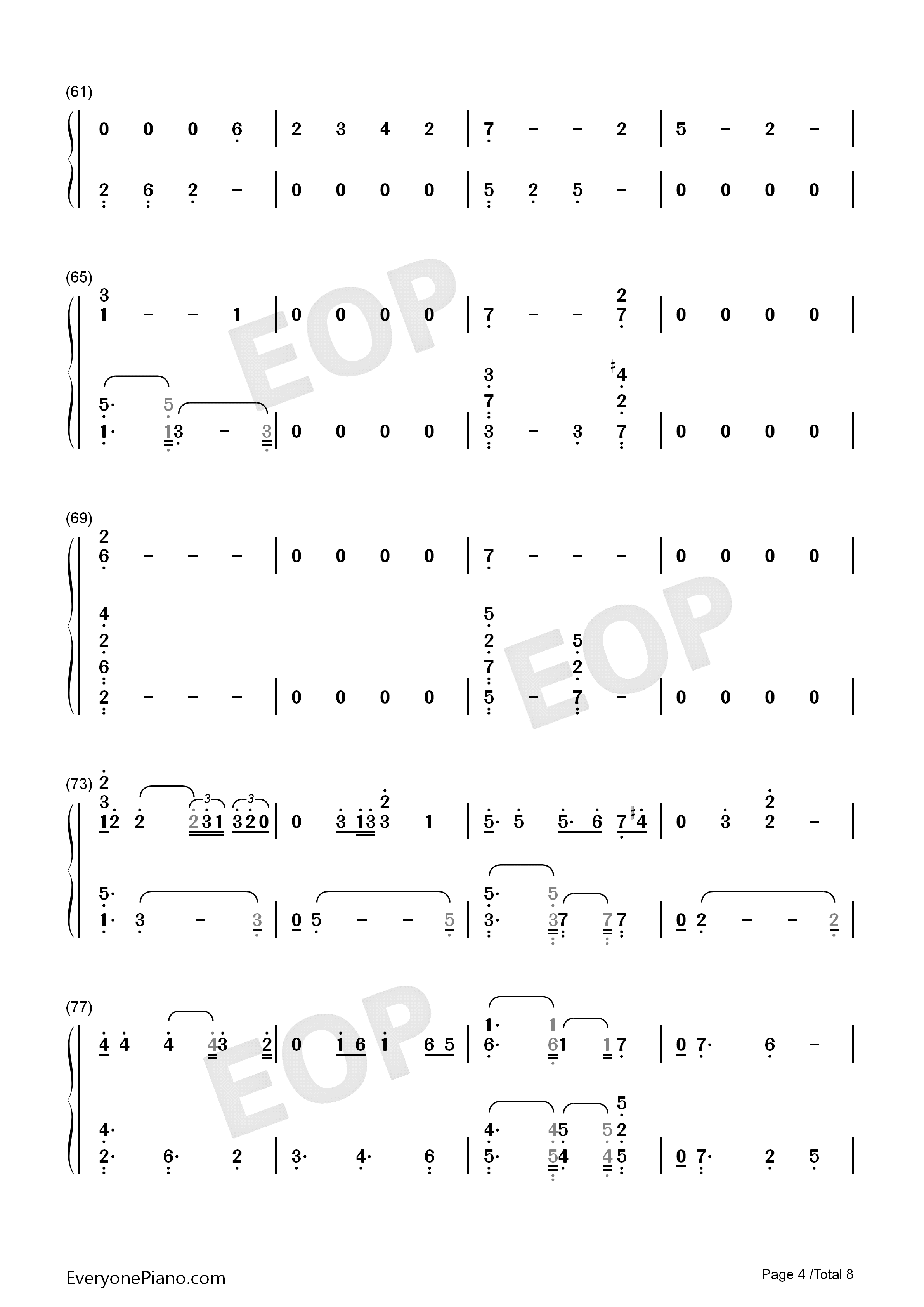 Undecided钢琴简谱_Chris_Brown演唱