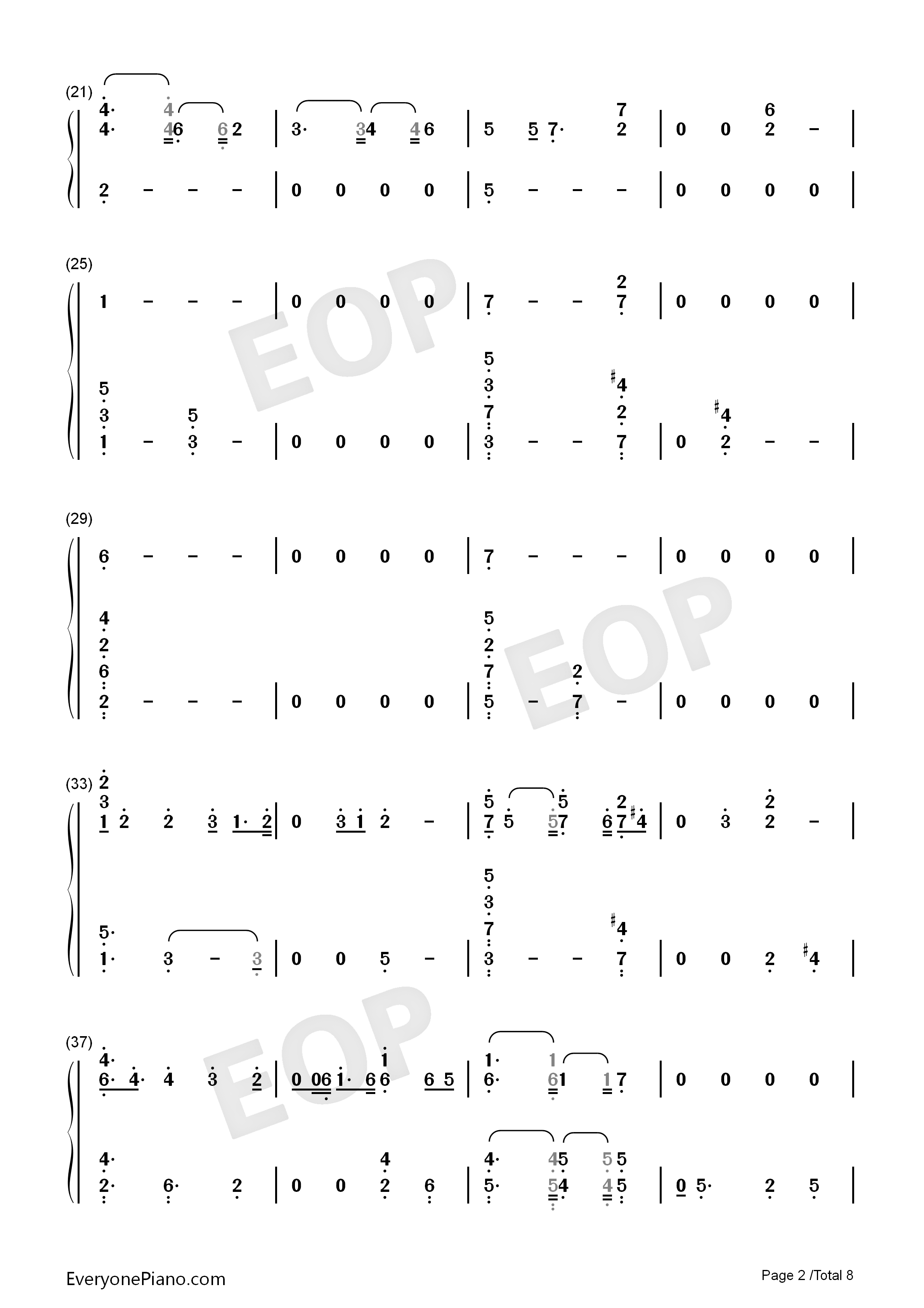 Undecided钢琴简谱_Chris_Brown演唱