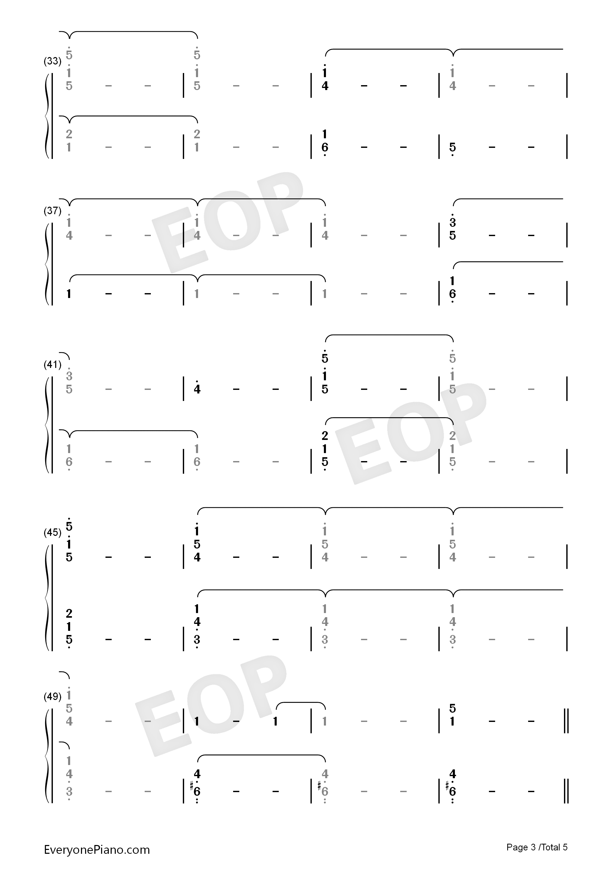 Together钢琴简谱_Henry_Jackman演唱