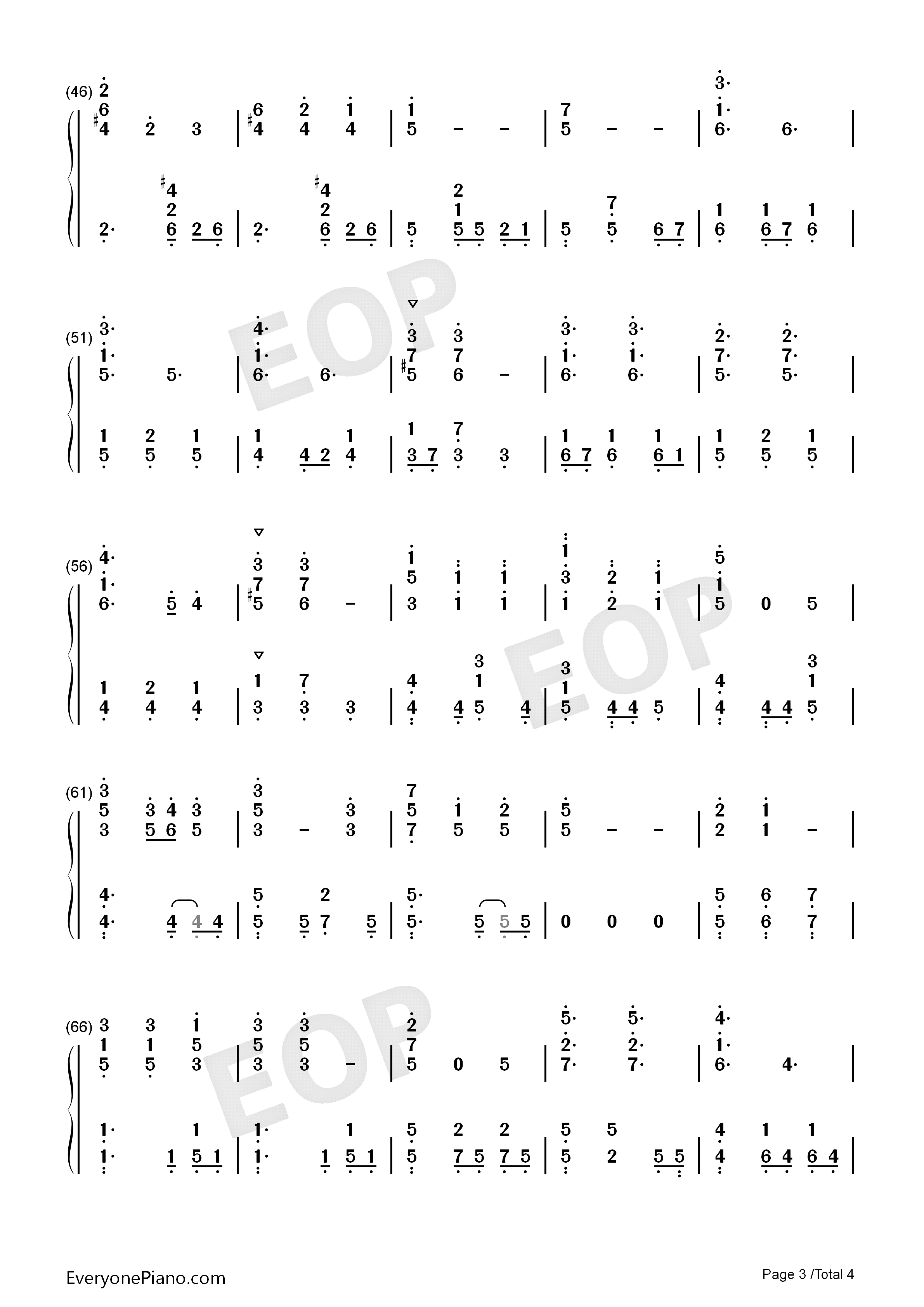 Lucky_Ending钢琴简谱_Vickeblanka演唱