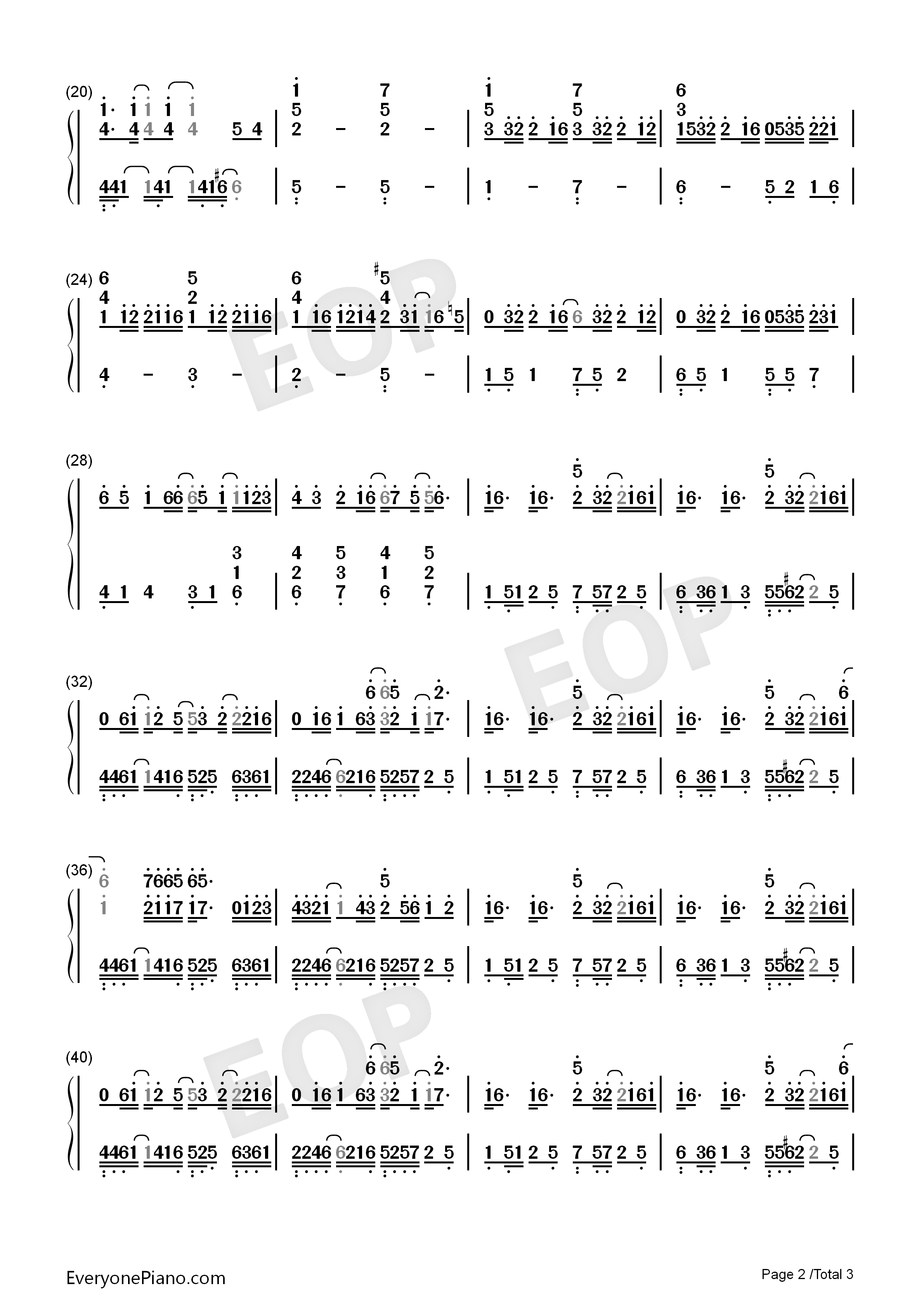 我们俩钢琴简谱_郭顶演唱