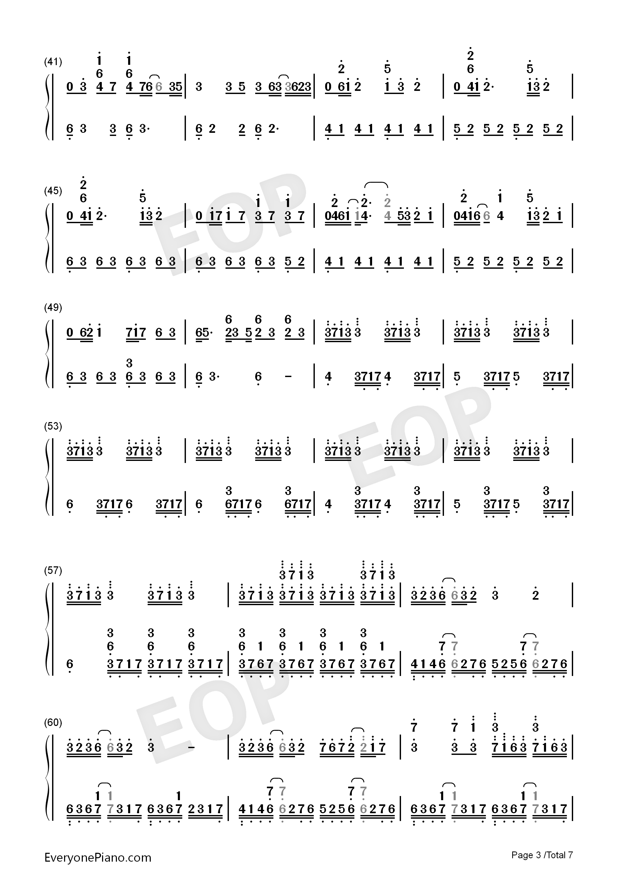 情书钢琴简谱_DJ_Okawari演唱