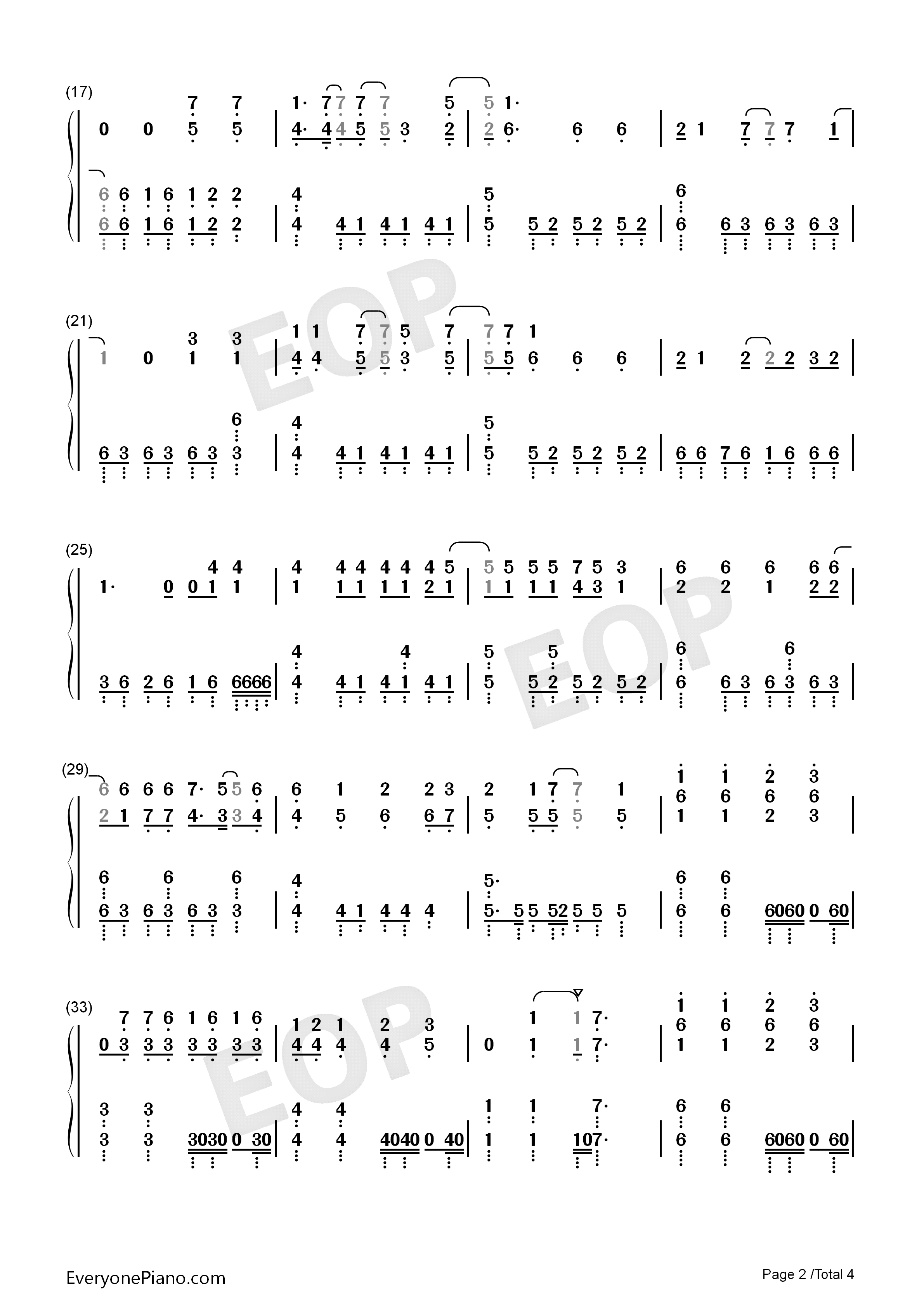 NO钢琴简谱_大阪☆春夏秋冬演唱