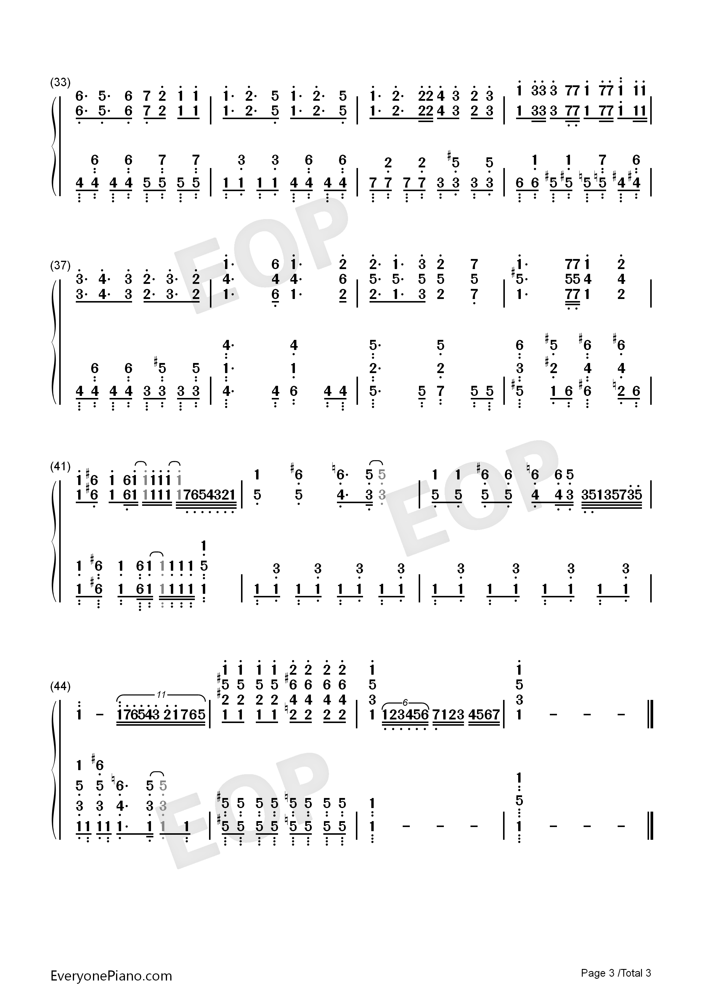 ひとりぼっちのモノローグ钢琴简谱_森下千咲_田中美海_鬼头明里_黑濑优子演唱