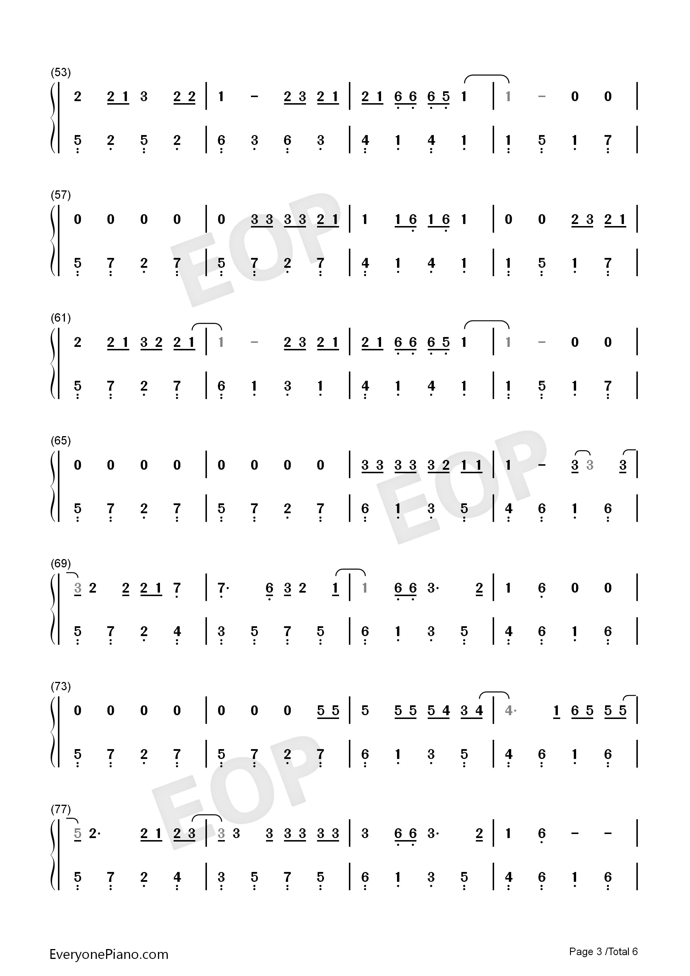 Let_Her_Go钢琴简谱_Passenger演唱