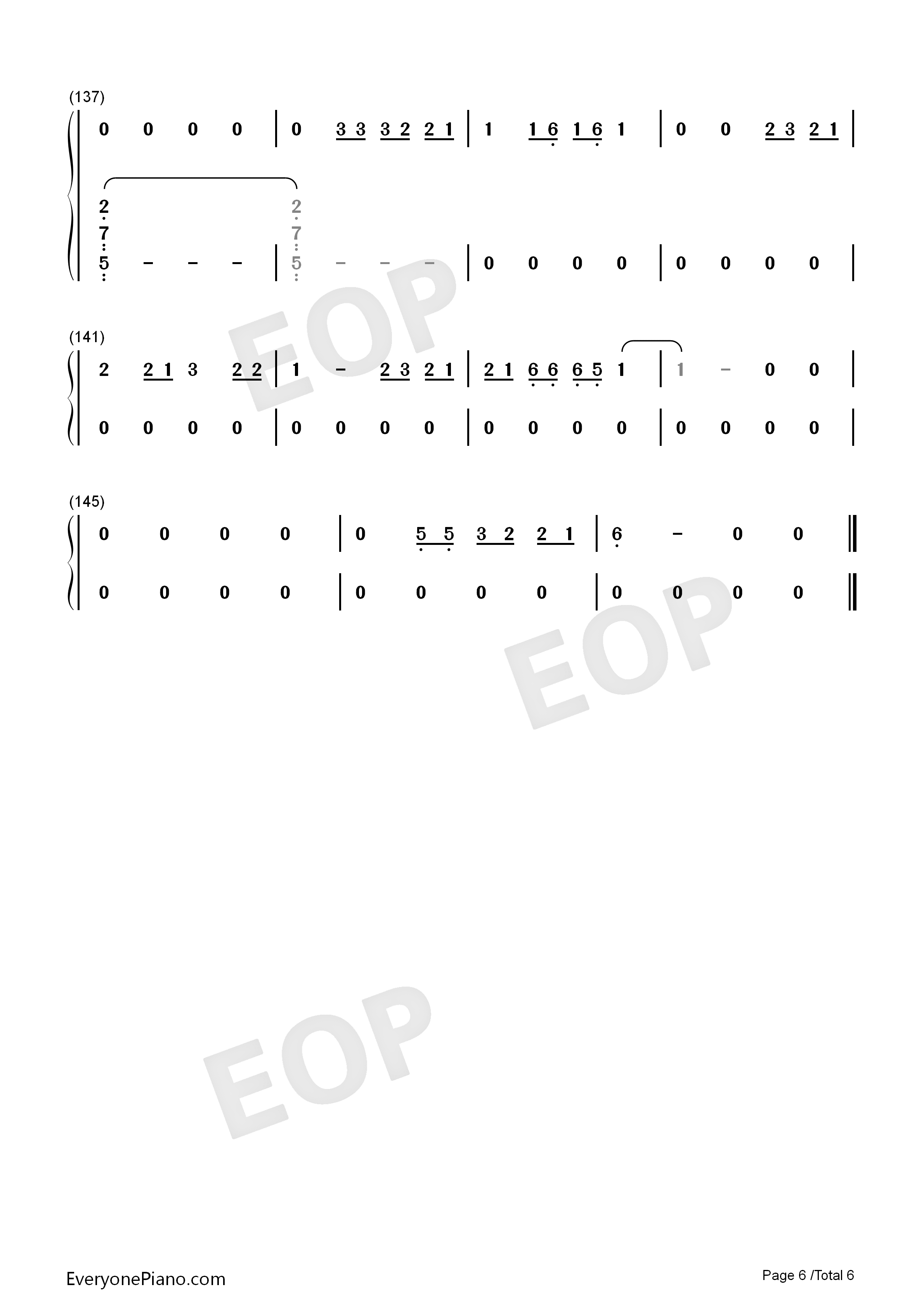 Let_Her_Go钢琴简谱_Passenger演唱