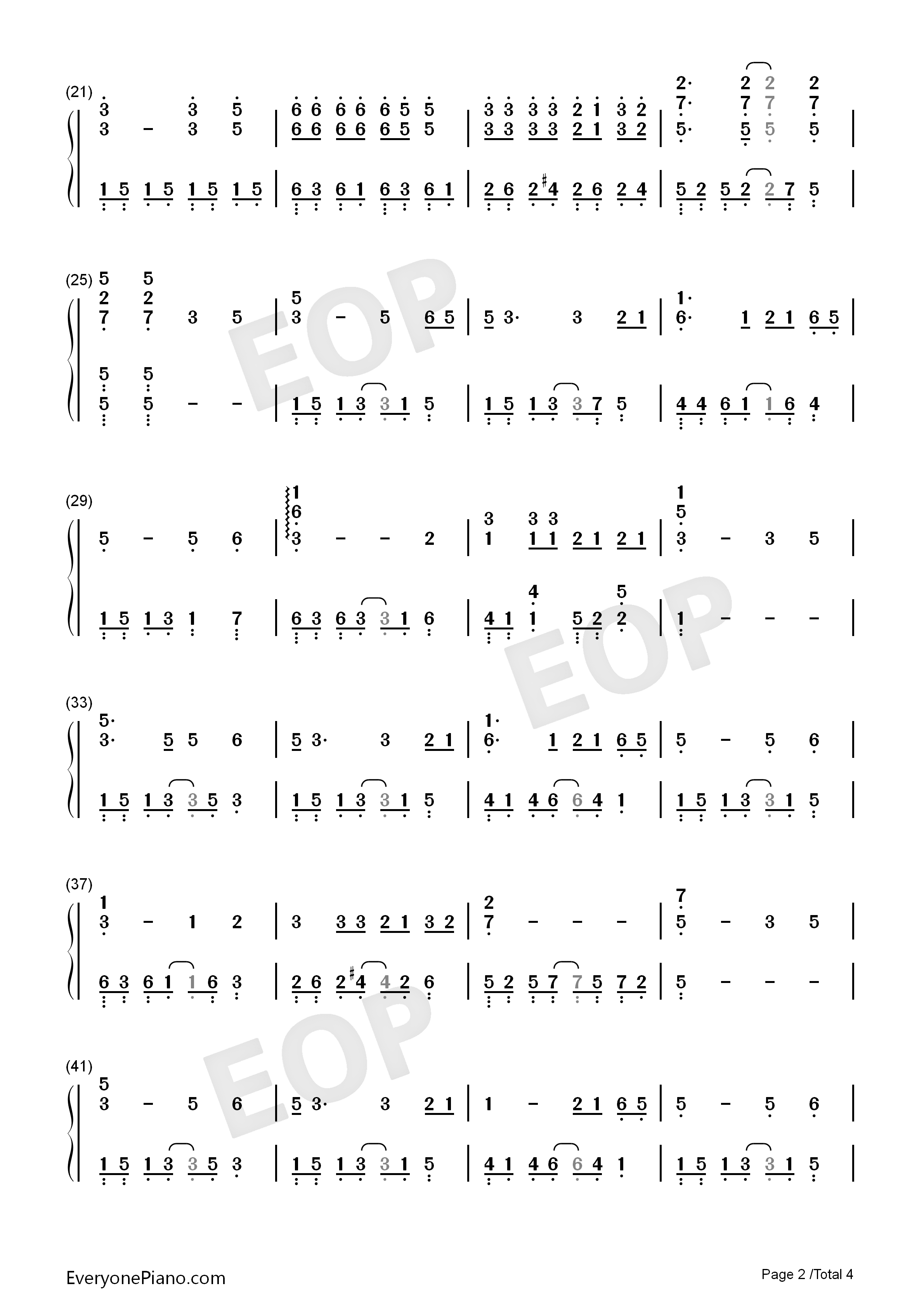 再见钢琴简谱_张震岳演唱