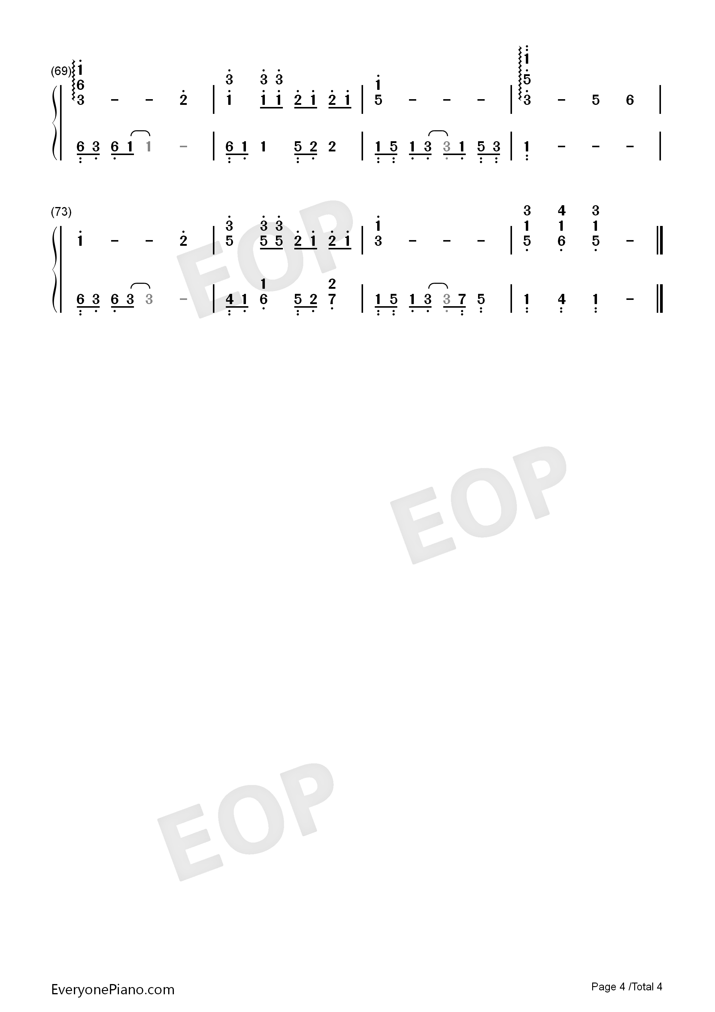 再见钢琴简谱_张震岳演唱