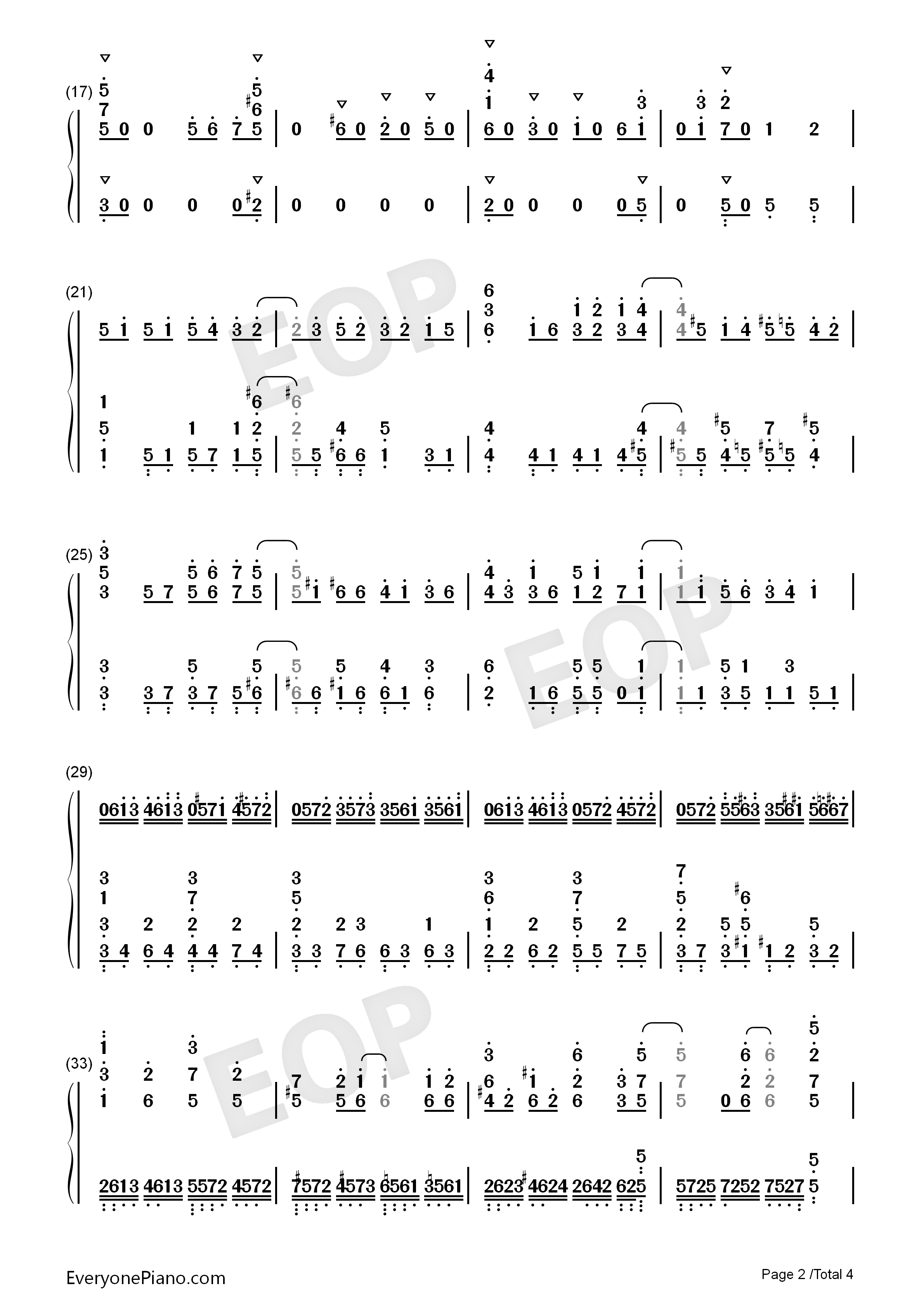 ボン♡キュッ♡ボンは彼のモノ♡钢琴简谱_上坂堇演唱