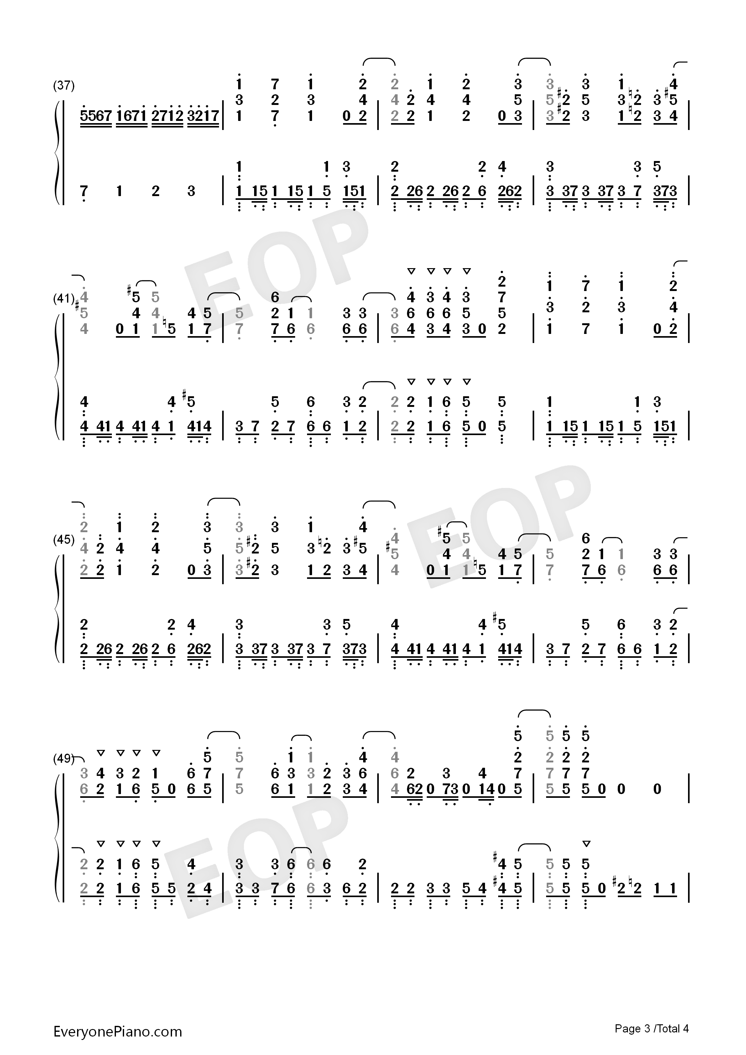 ボン♡キュッ♡ボンは彼のモノ♡钢琴简谱_上坂堇演唱