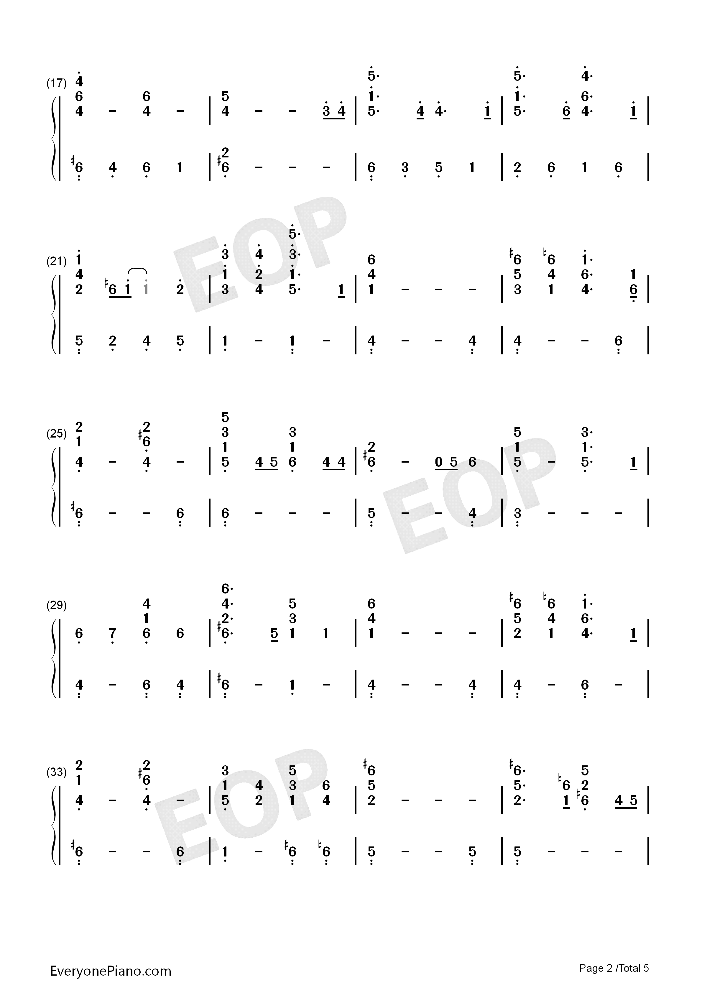 Love_Will_Find_A_Way钢琴简谱_Liz_Callaway_Gene_Miller演唱