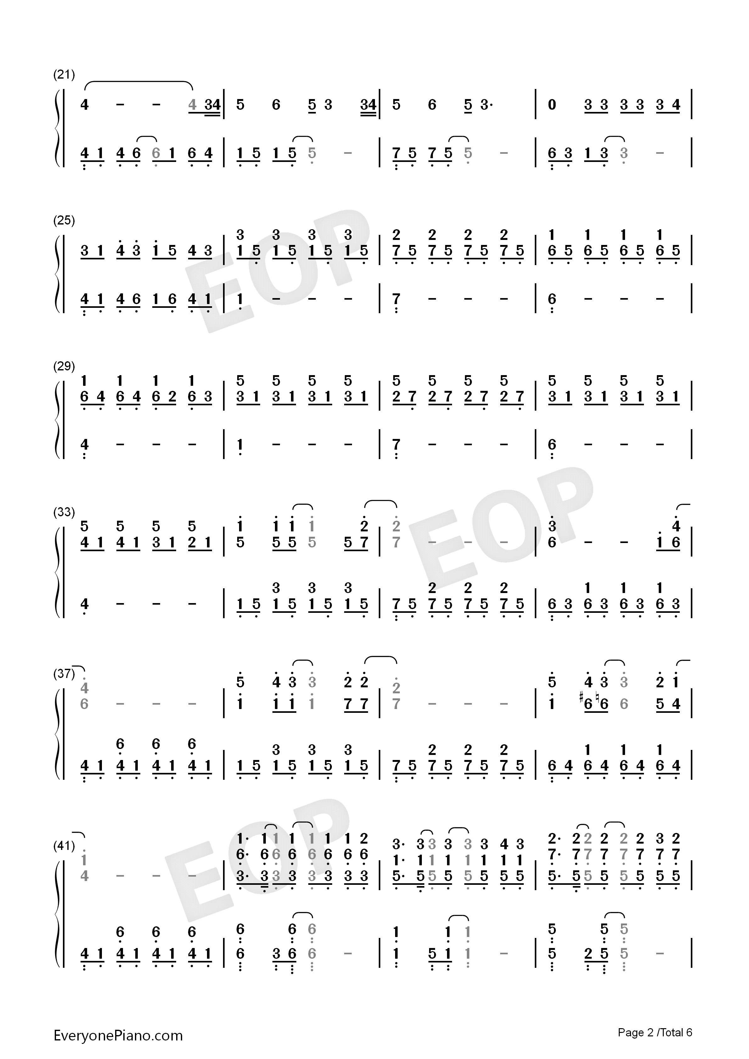 Because_of_You钢琴简谱_The_Piano_Guys演唱