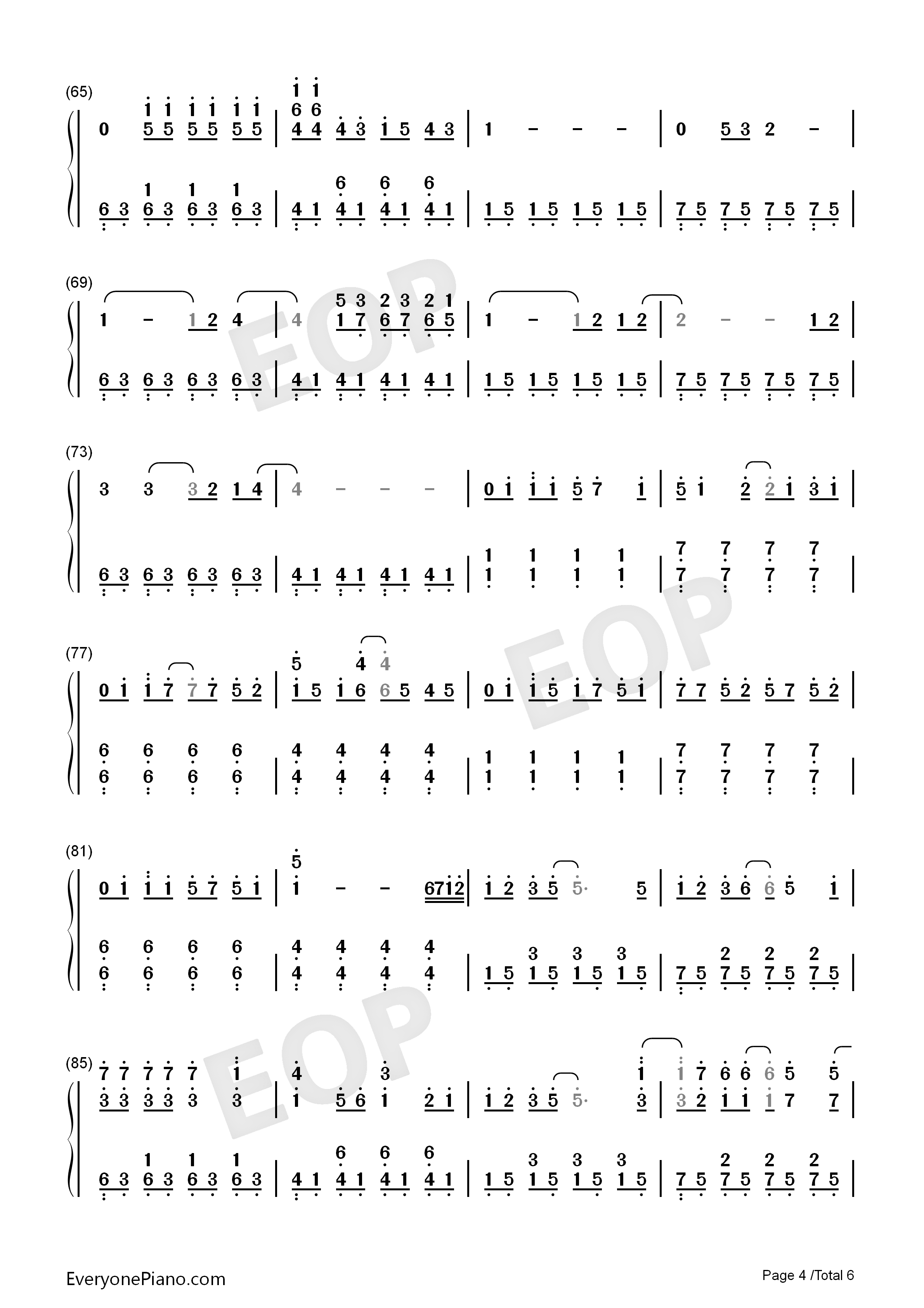 Because_of_You钢琴简谱_The_Piano_Guys演唱