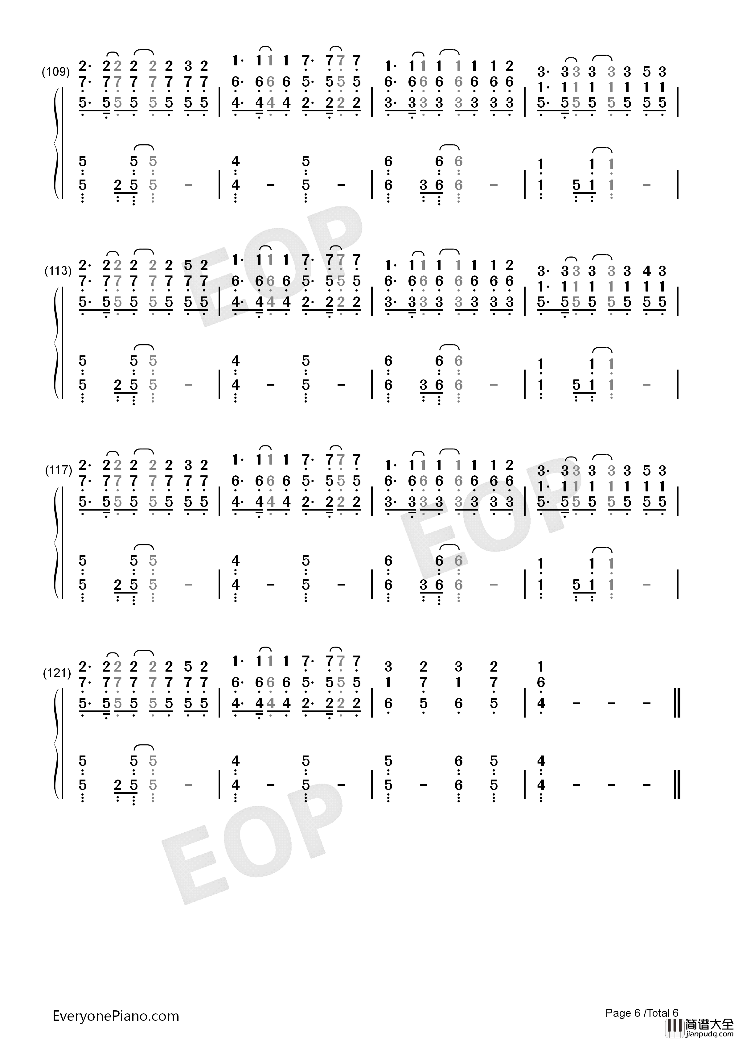 Because_of_You钢琴简谱_The_Piano_Guys演唱