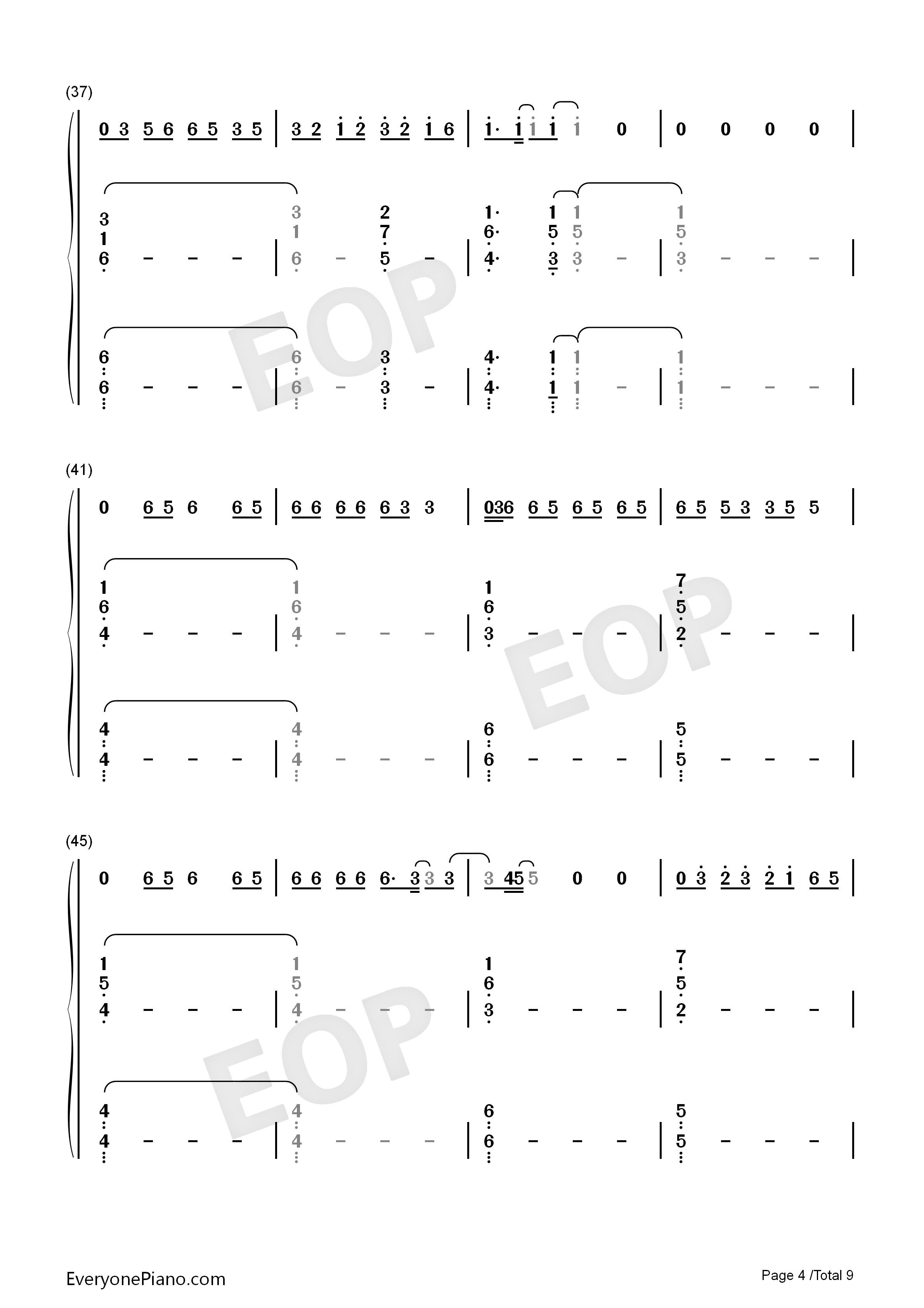 Bruises钢琴简谱_Lewis_Capaldi演唱