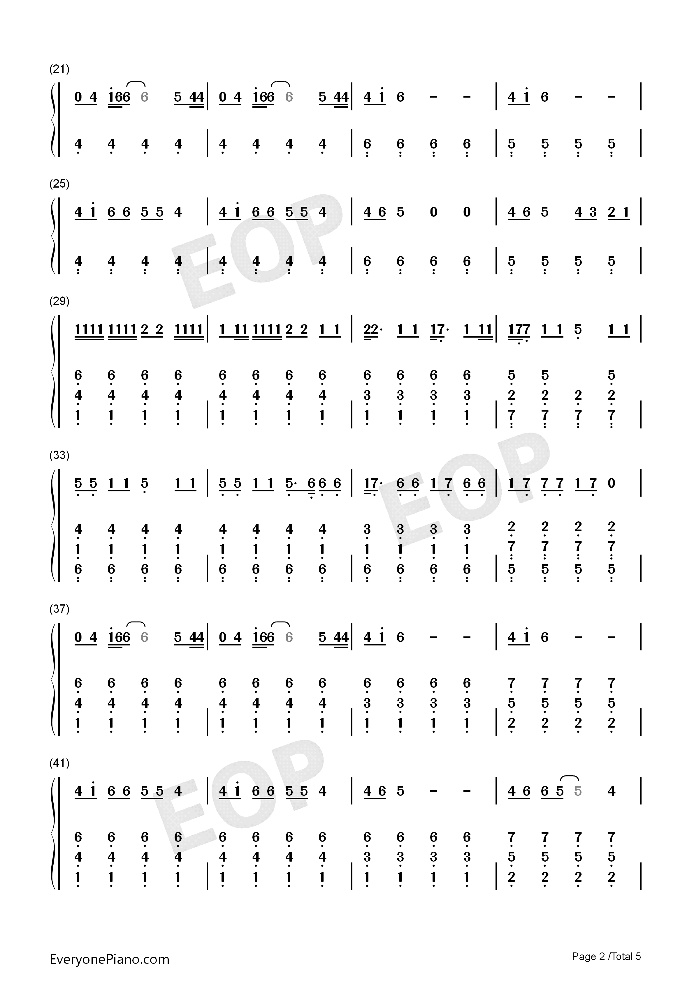 Middle_of_the_Night钢琴简谱_Amy_Shark演唱