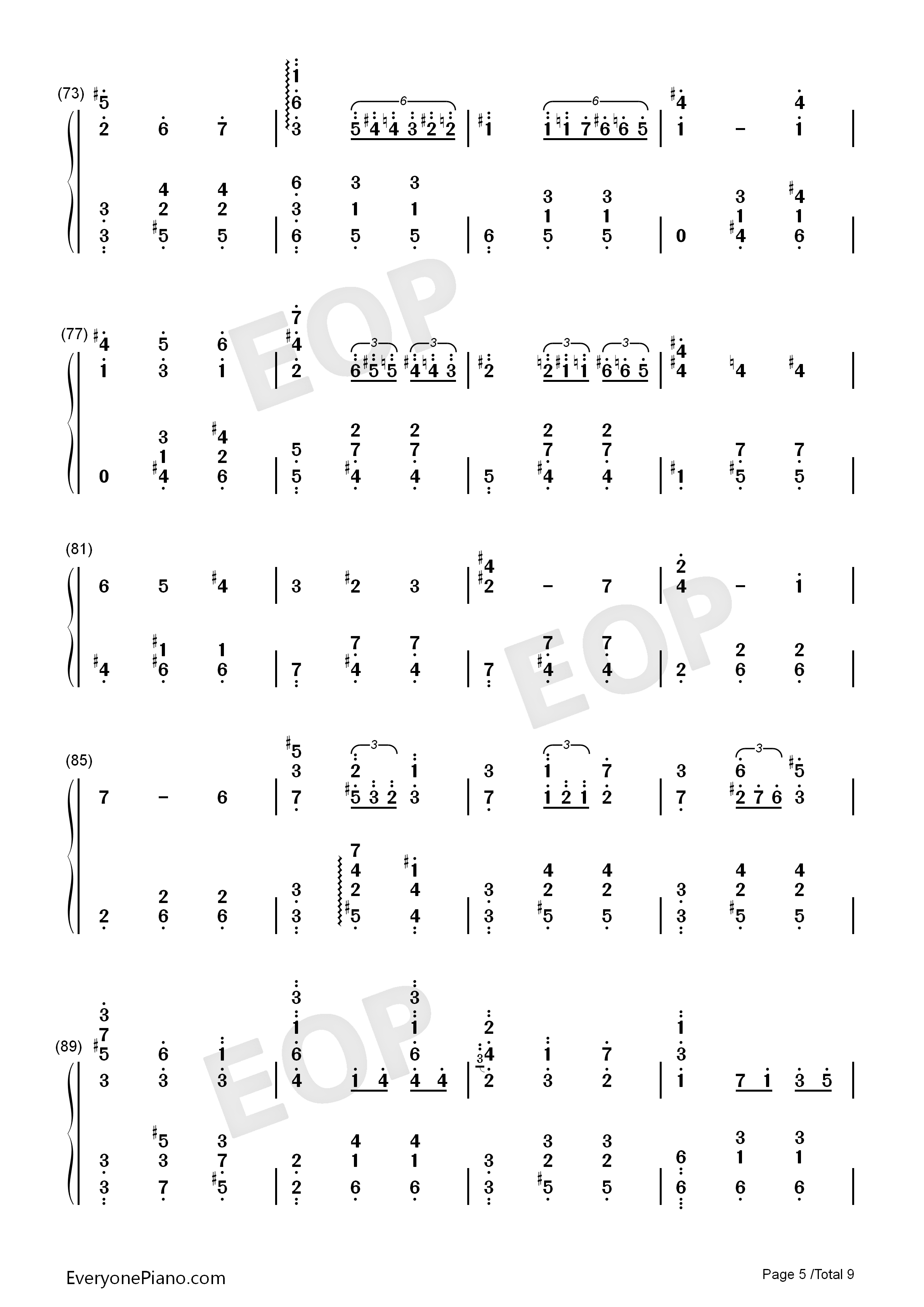 人生的旋转木马钢琴简谱_久石让演唱