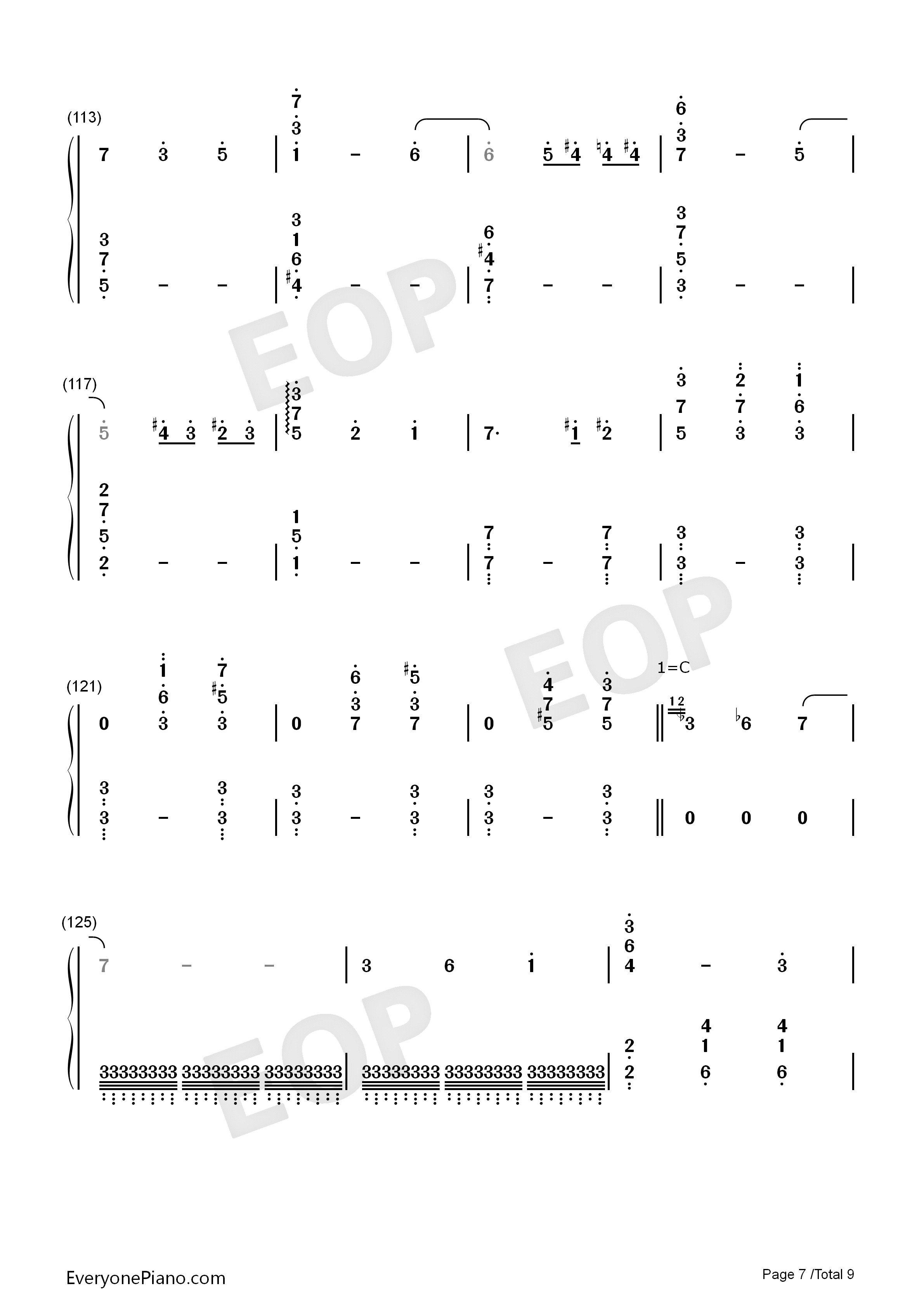 人生的旋转木马钢琴简谱_久石让演唱