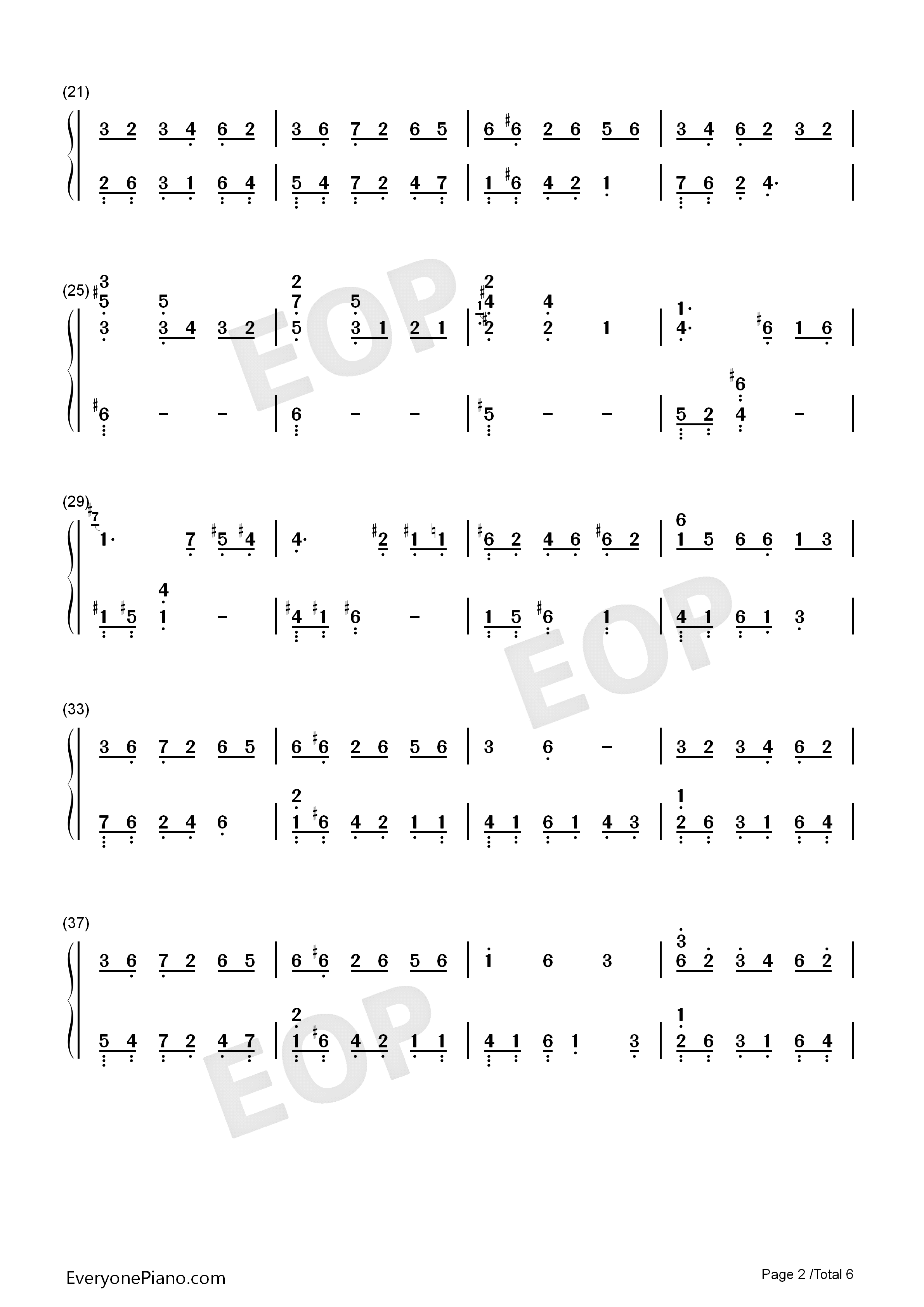 f_l_o_w_e_r钢琴简谱_李闰珉演唱