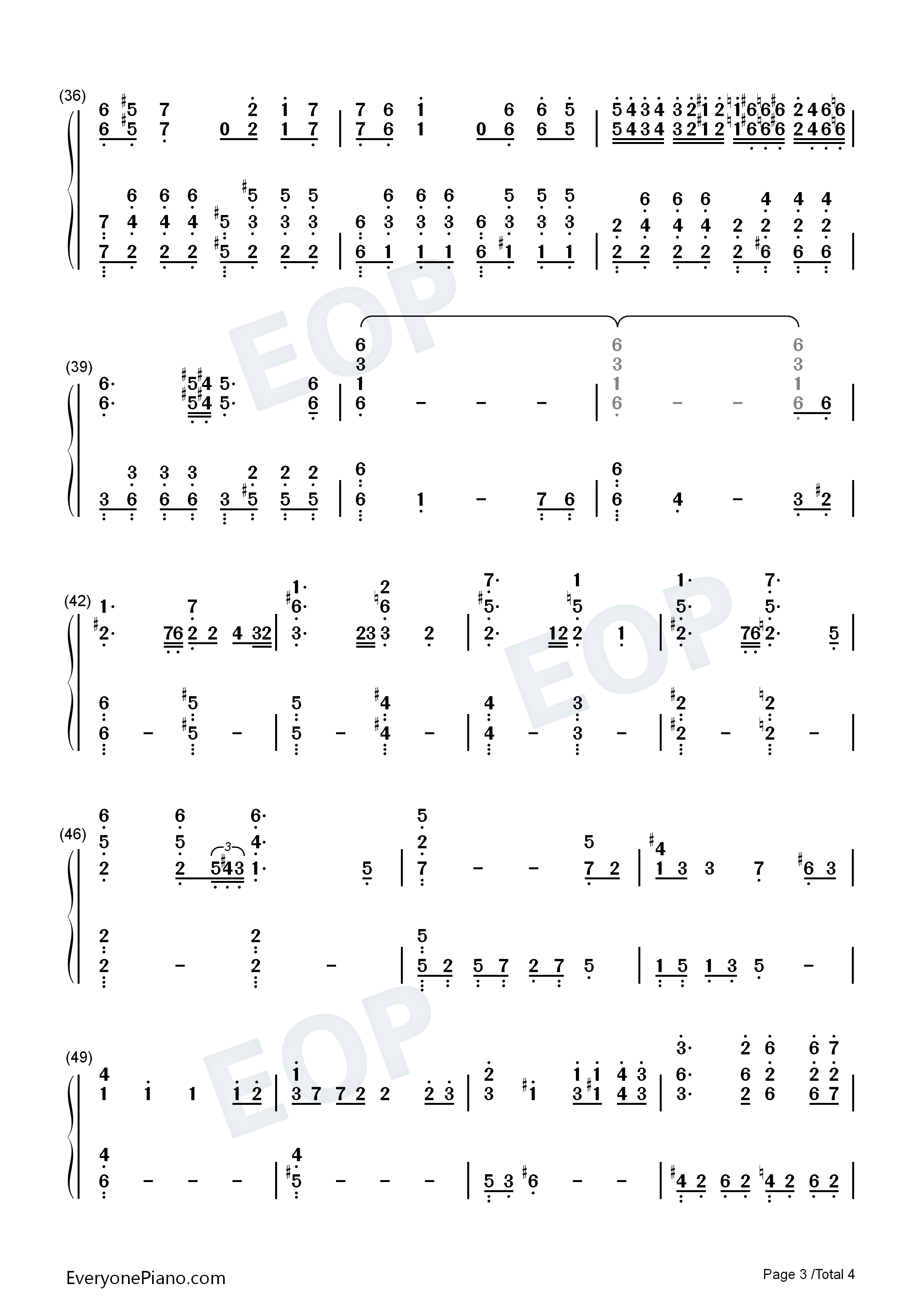 la_pioggia钢琴简谱_久石让_Joe_Hisaishi演唱