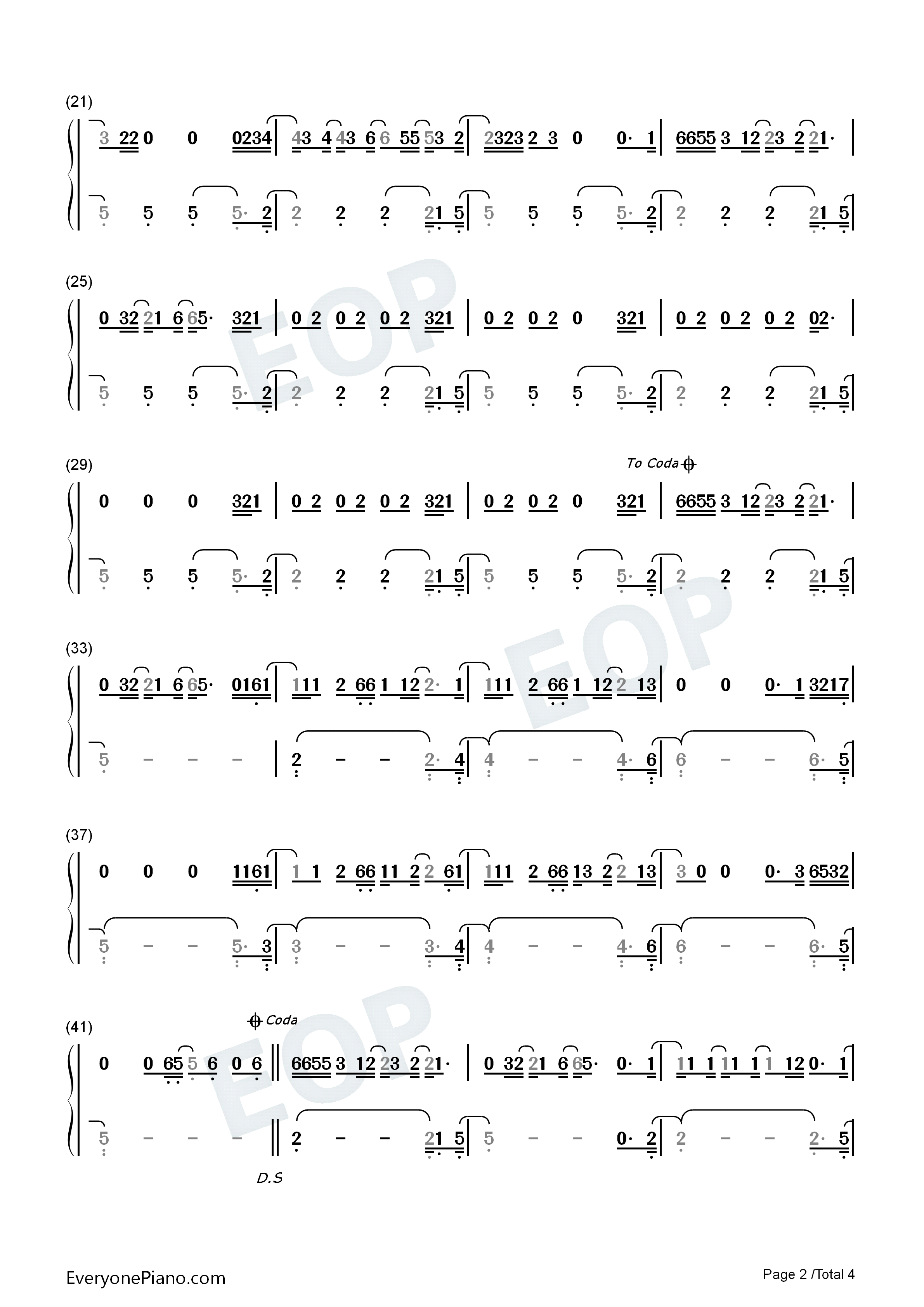 Dancing_Feet钢琴简谱_Kygo_DNCE演唱