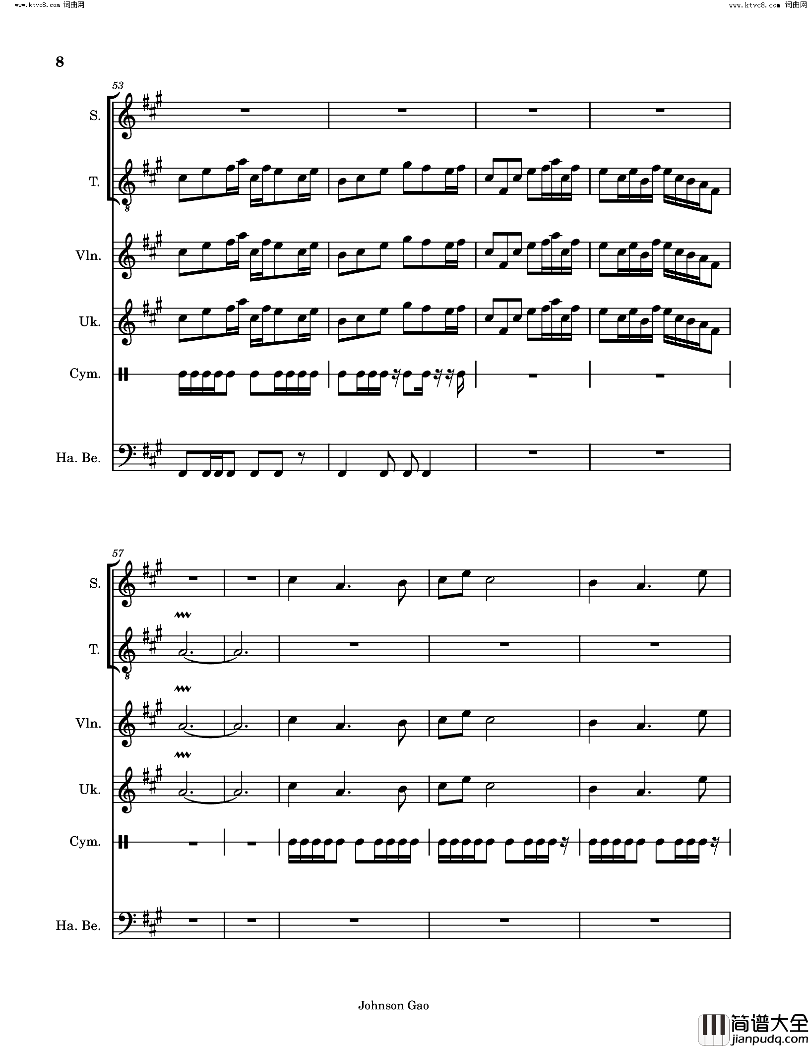 燕之恋(仿京剧)简谱_Johnson_Gao曲谱