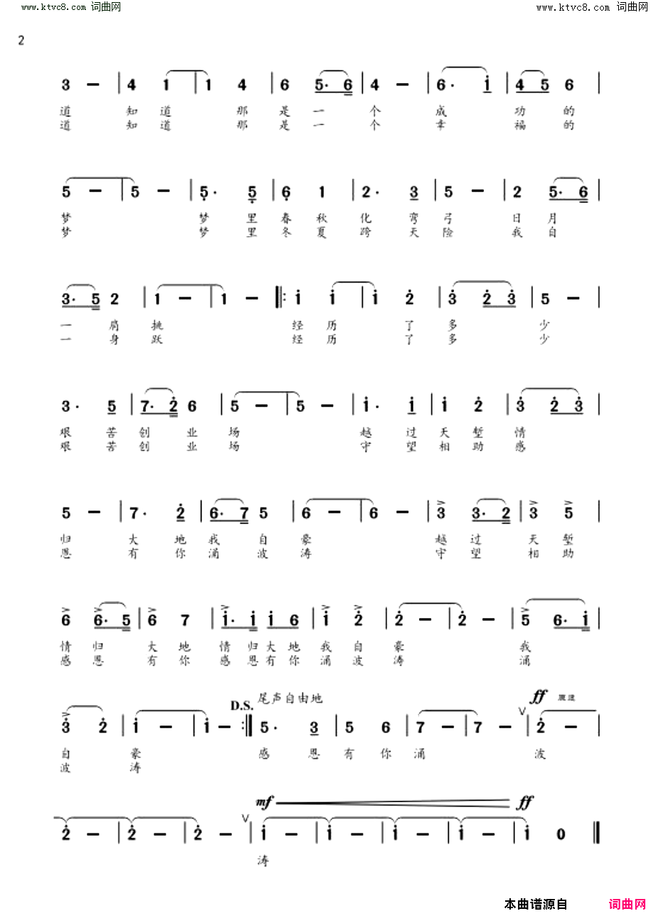 天隆创业路简谱_张永智曲谱