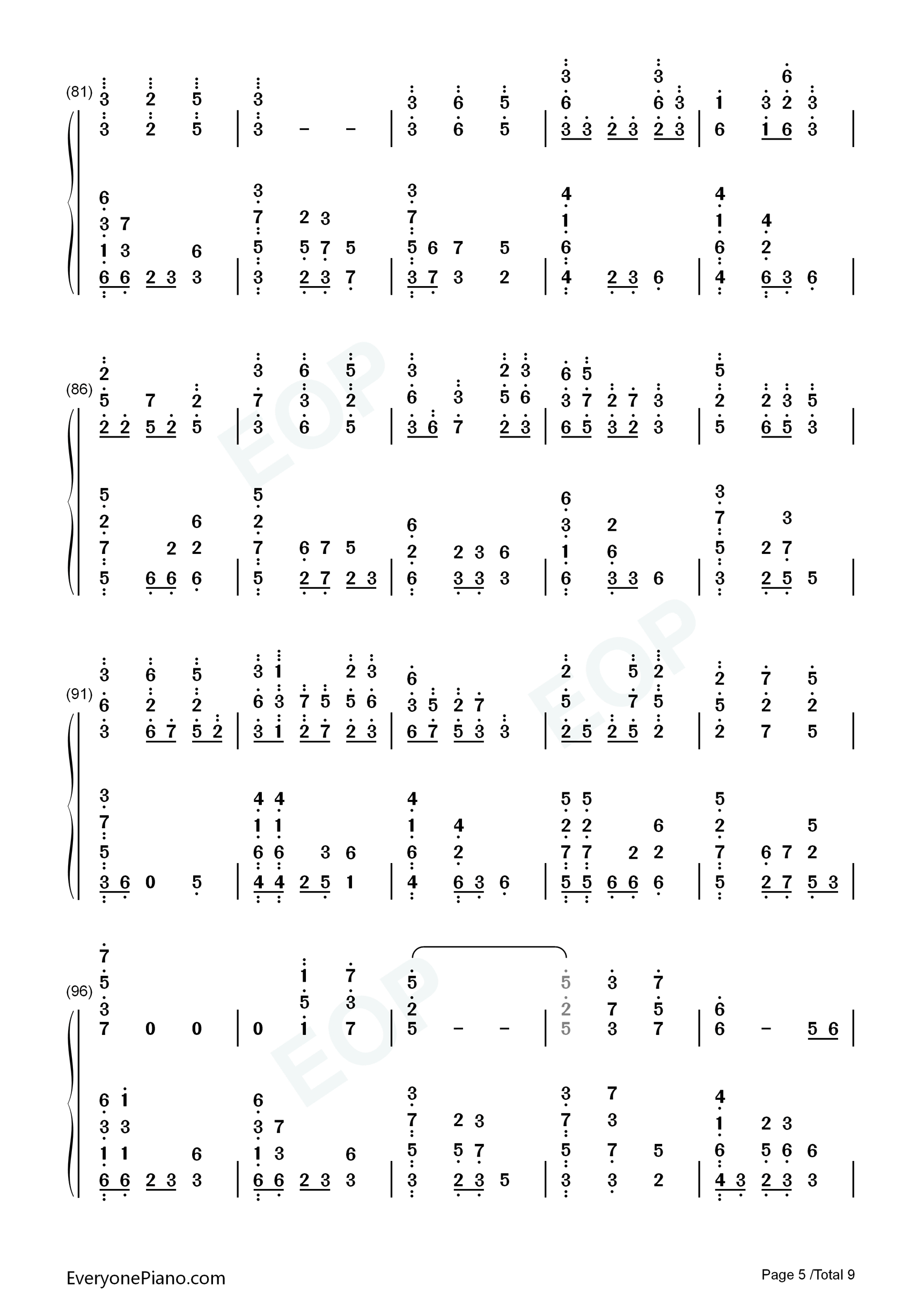 浮光_The_History钢琴简谱_Jannik演唱