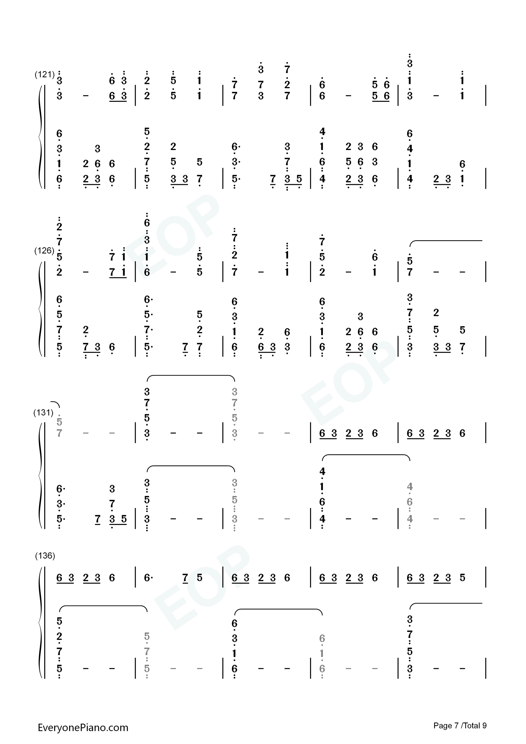 浮光_The_History钢琴简谱_Jannik演唱